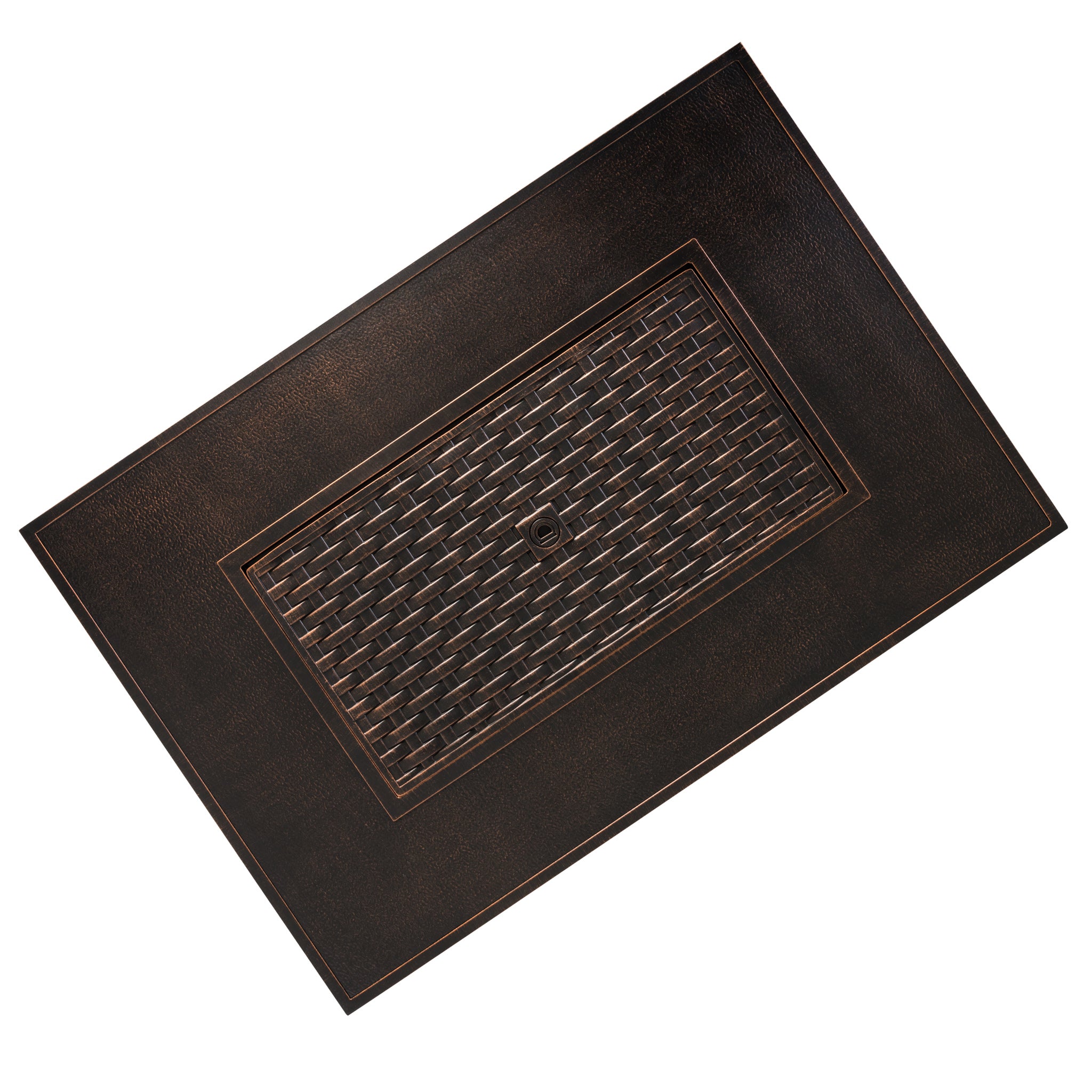 Well Traveled Living Baker Rectangle Aluminum LPG Fire Pit