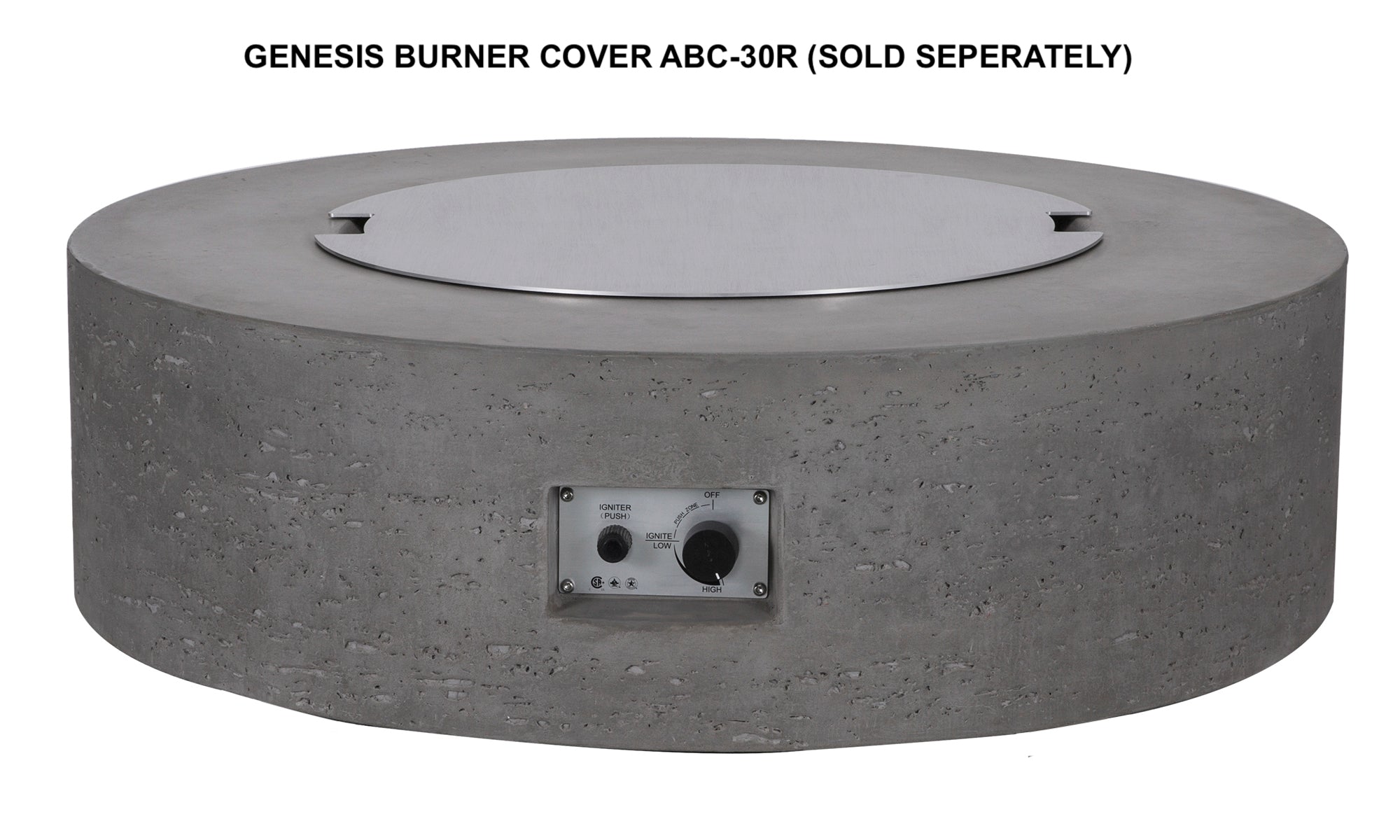 Pyromania Genesis Concrete Fire Table - Round 41"