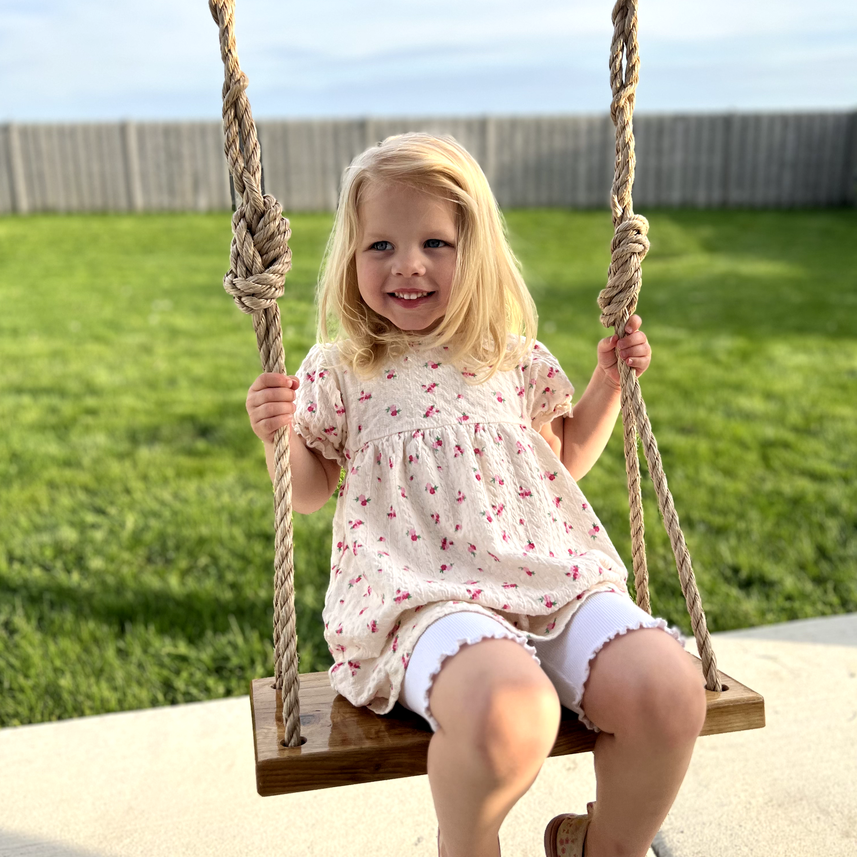 Sweet Swinging Bench Swing - Walnut