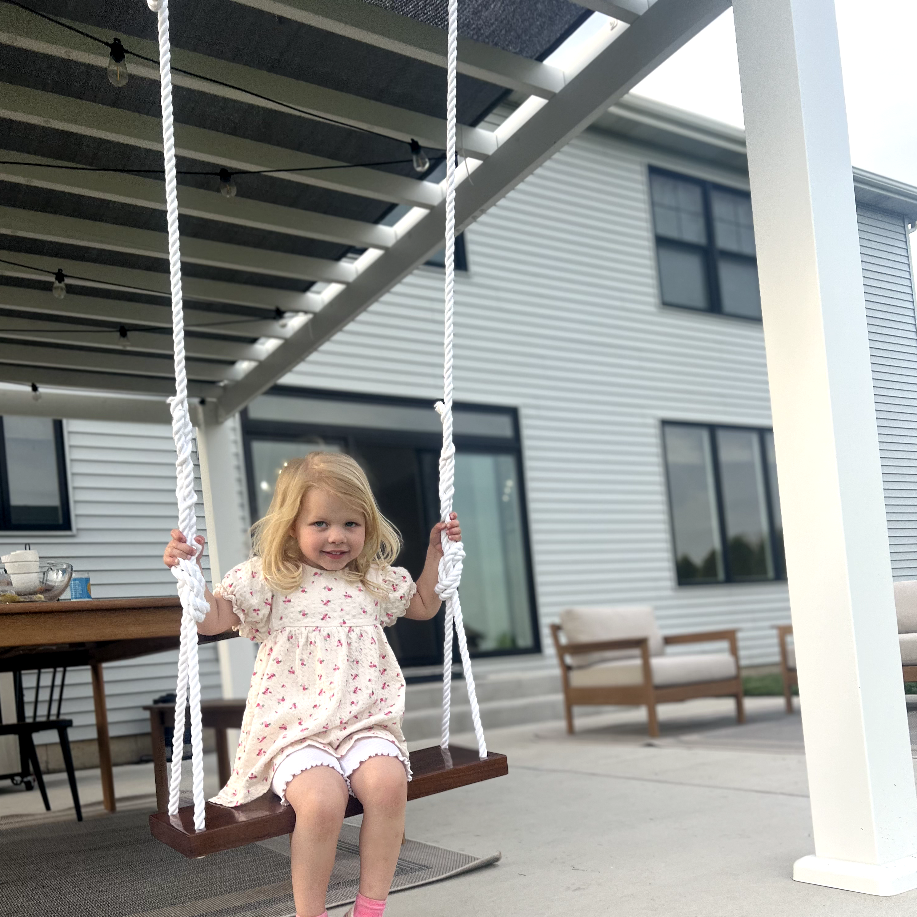 Sweet Swinging Bench Swing - Walnut