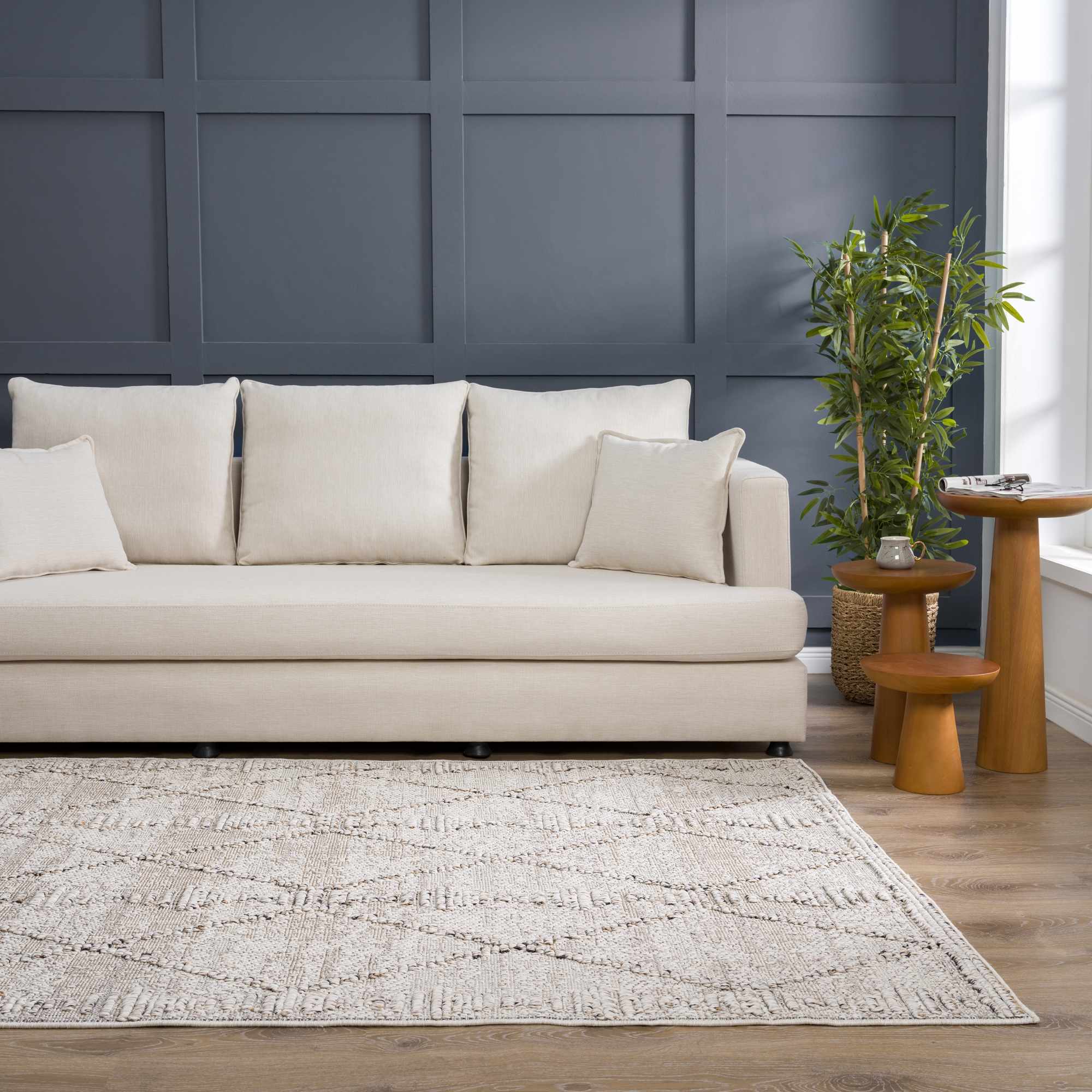Nyla Bone Indoor & Outdoor Rug - 2x3 Clearance