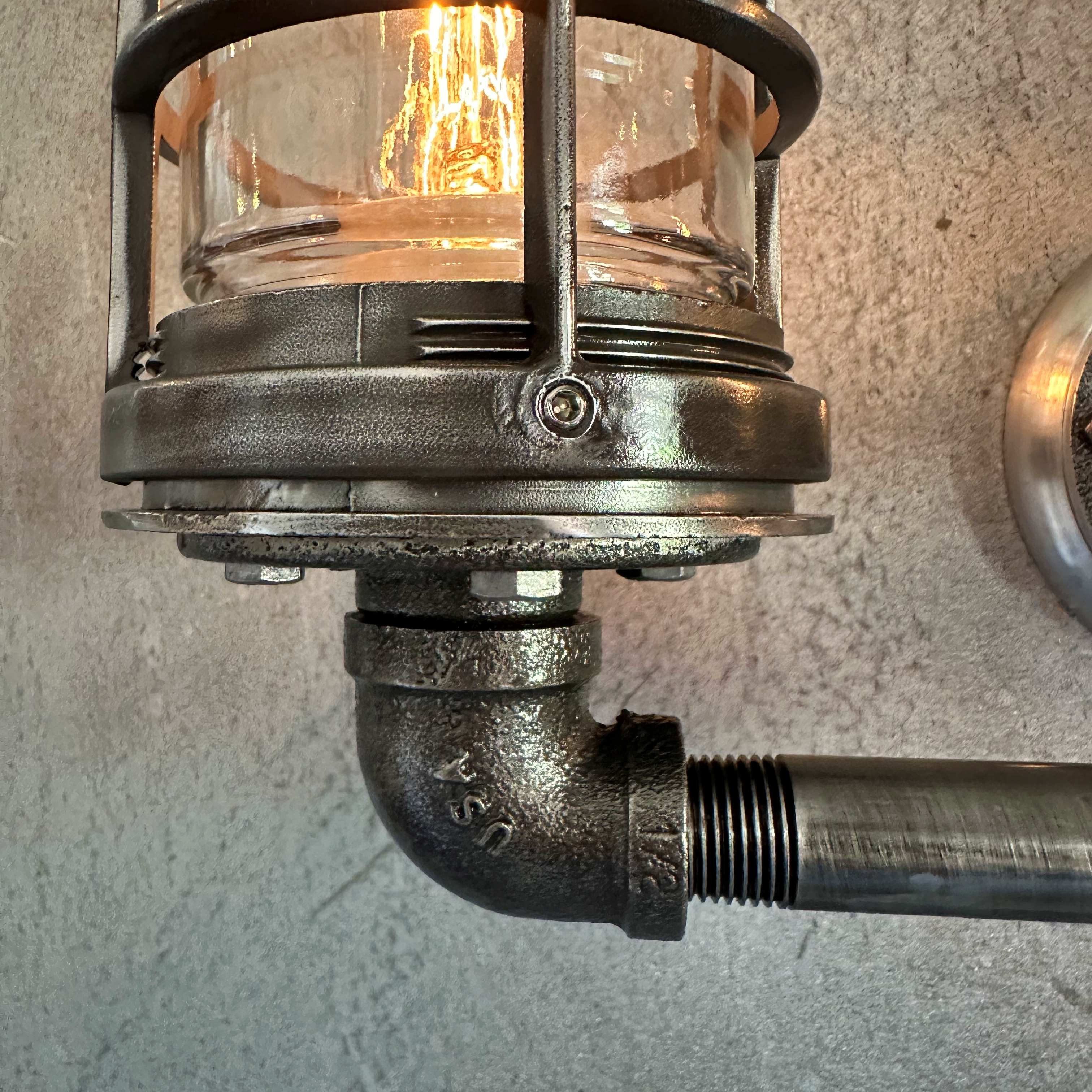 Double Sconce Iron Pipe Light - The Ironforge