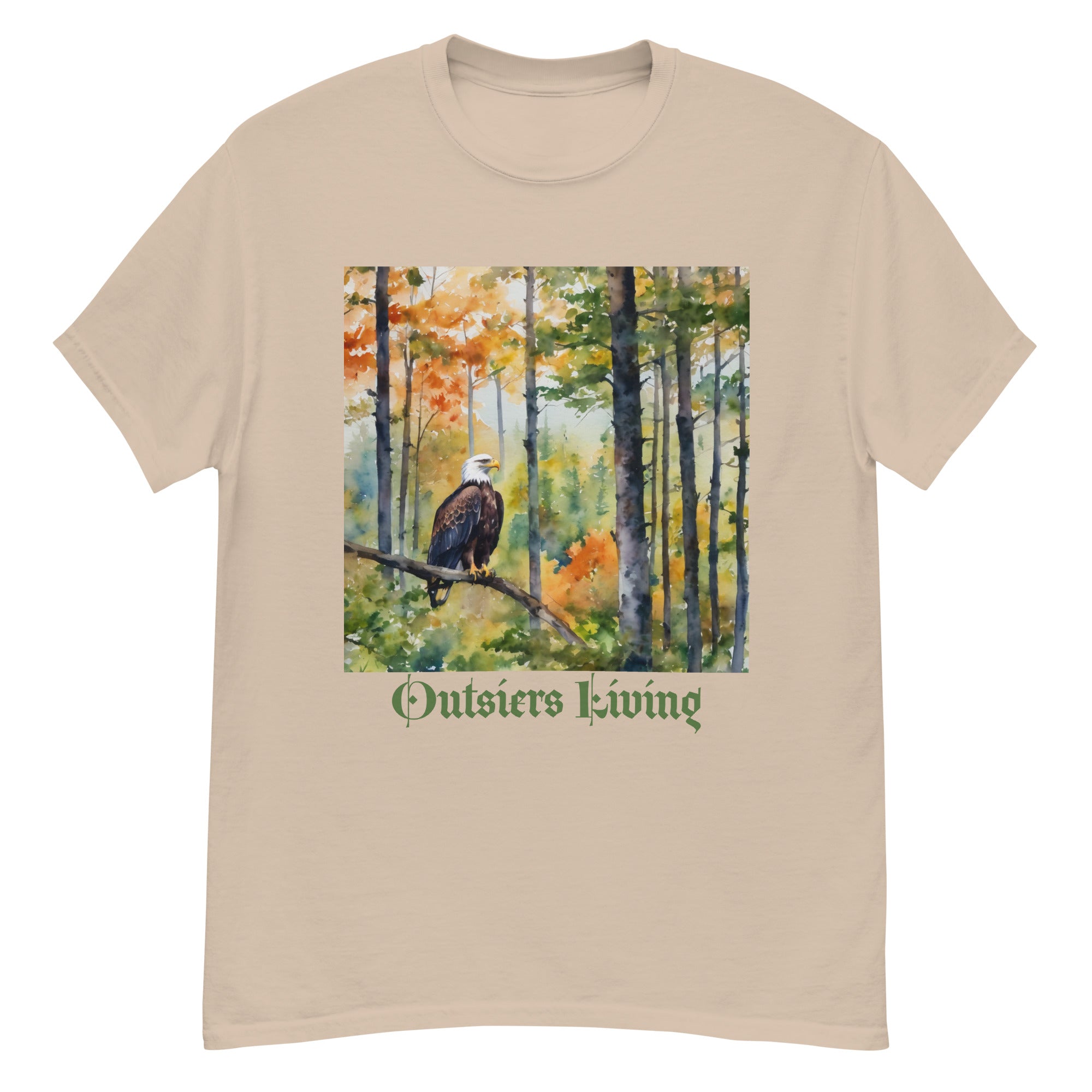 Outsiders Living Eagle Water Color Men's Classic Tee