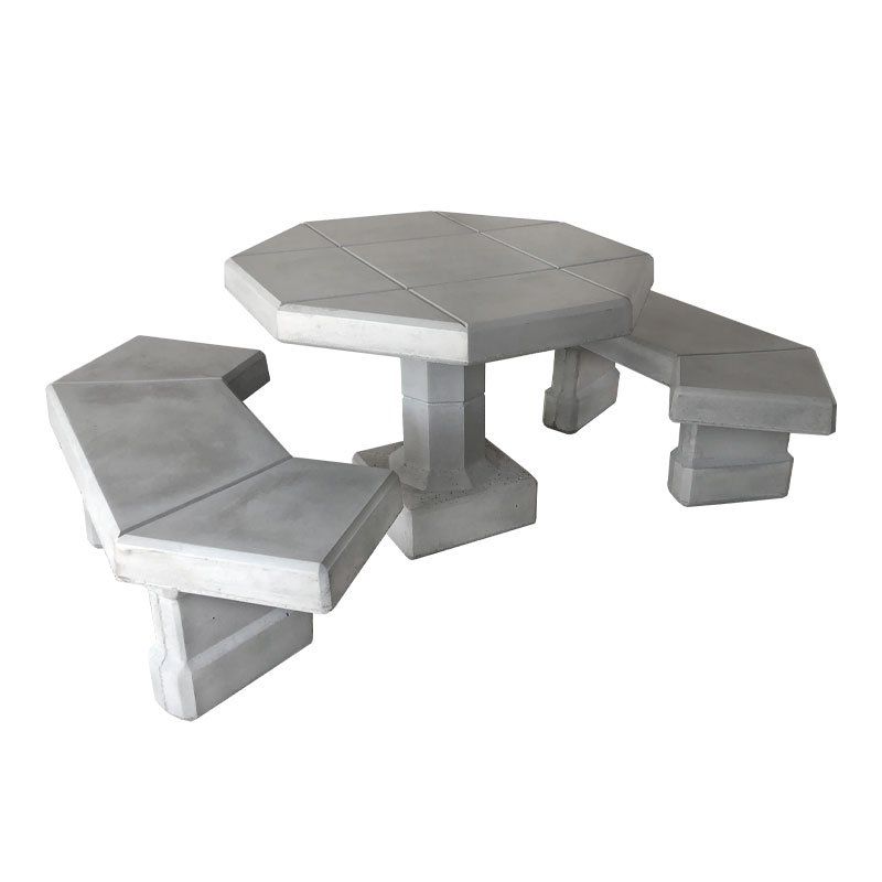 Phoenix Precast Products Keystone Series Octagonal Table Set