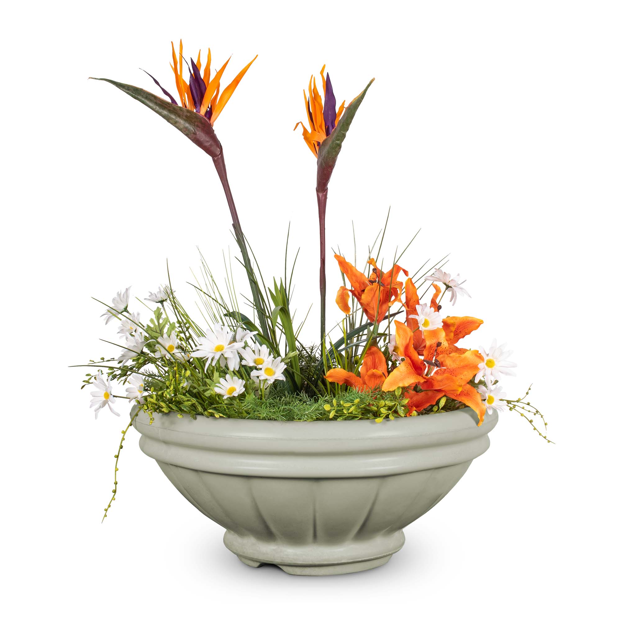 The Outdoor Plus Roma Concrete Planter Bowl