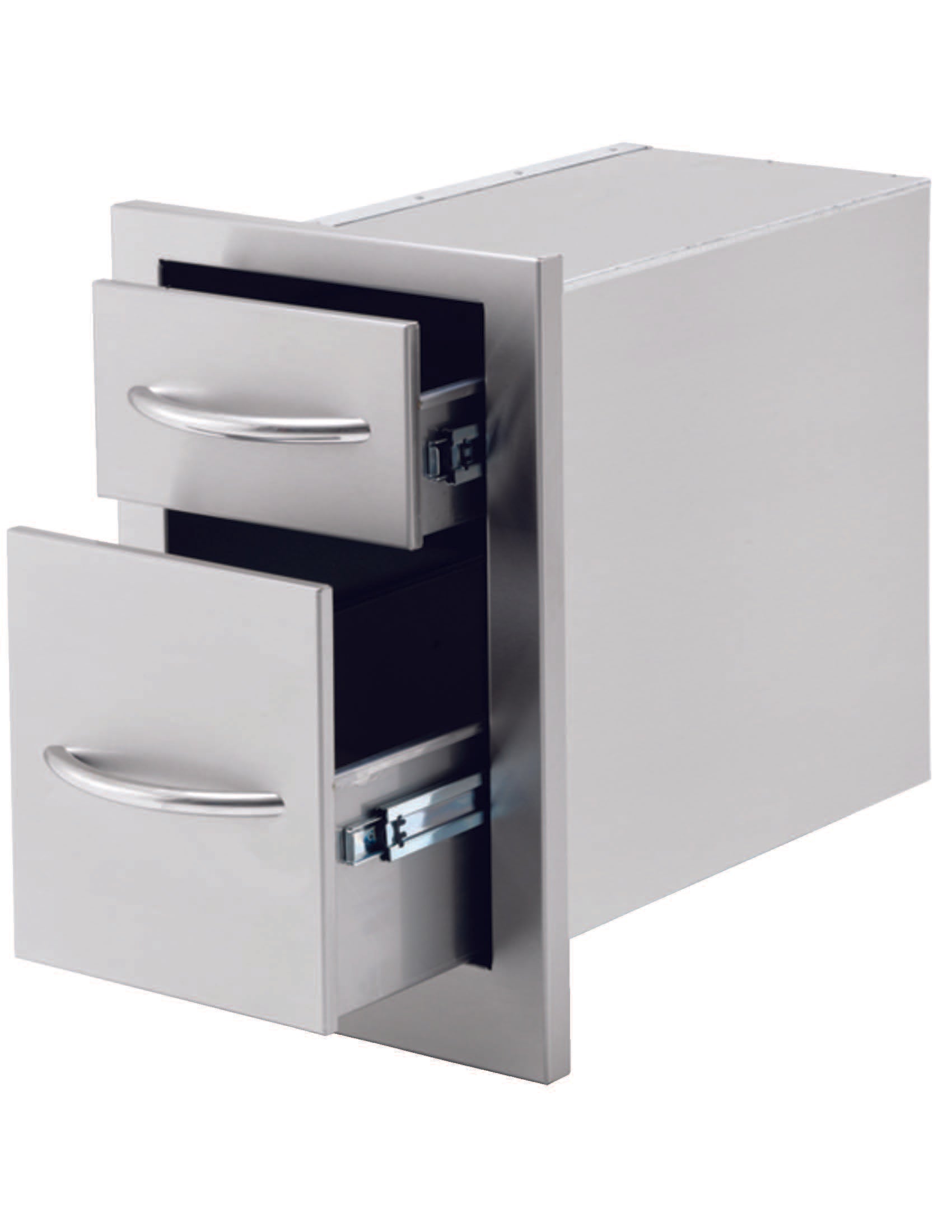 Cal Flame 2 Drawer Storage Deep Drawer