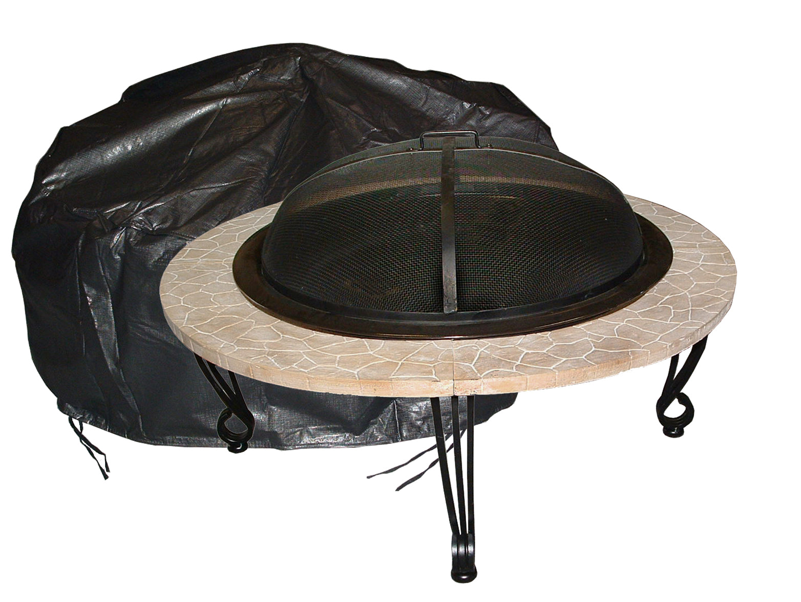 Well Traveled Living Large Outdoor Round Fire Pit Vinyl Cover