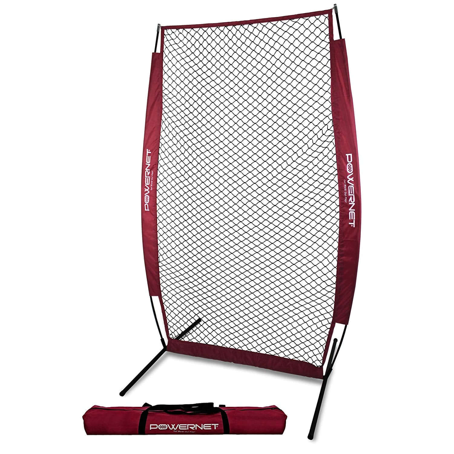 PowerNet Pitching Screen with Frame and Carry Bag by Jupiter Gear