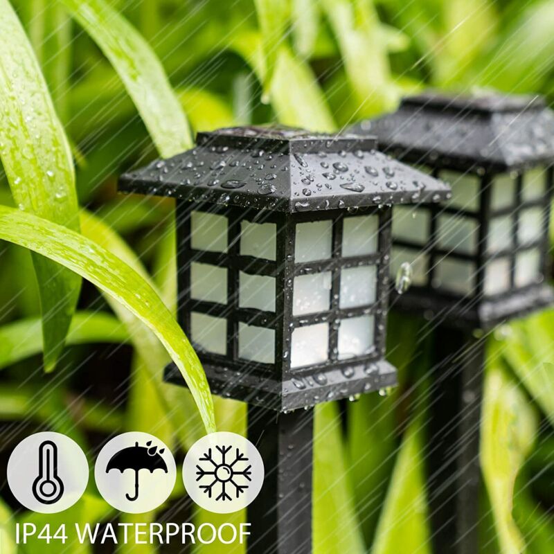 12Pack Solar Garden Lights Outdoor Waterproof Landscape LED Lights Pathway Yard by Plugsus Home Furniture