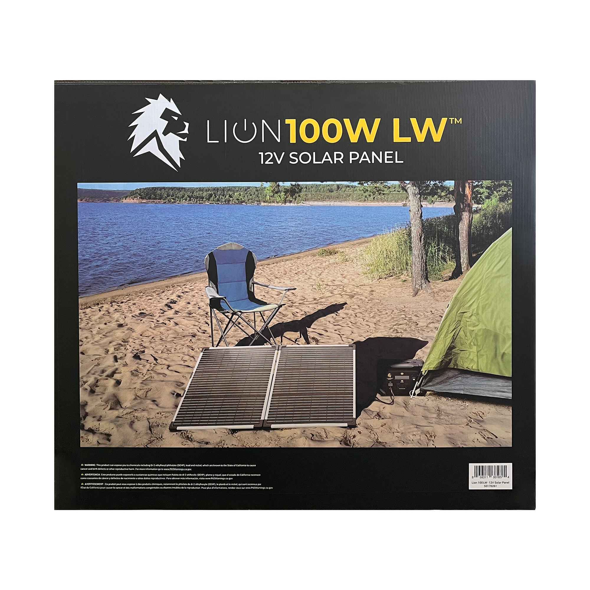 Lion Energy 100W Light Weight 12V Folding Solar Panel