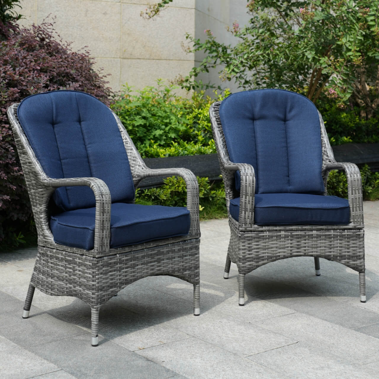 2 Pieces of Patio Chairs Outdoor Rattan Chairs PAC-009 | Direct Wicker