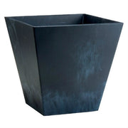 Fast Furnishings Contemporary 12-inch Square Planter in Black Plastic