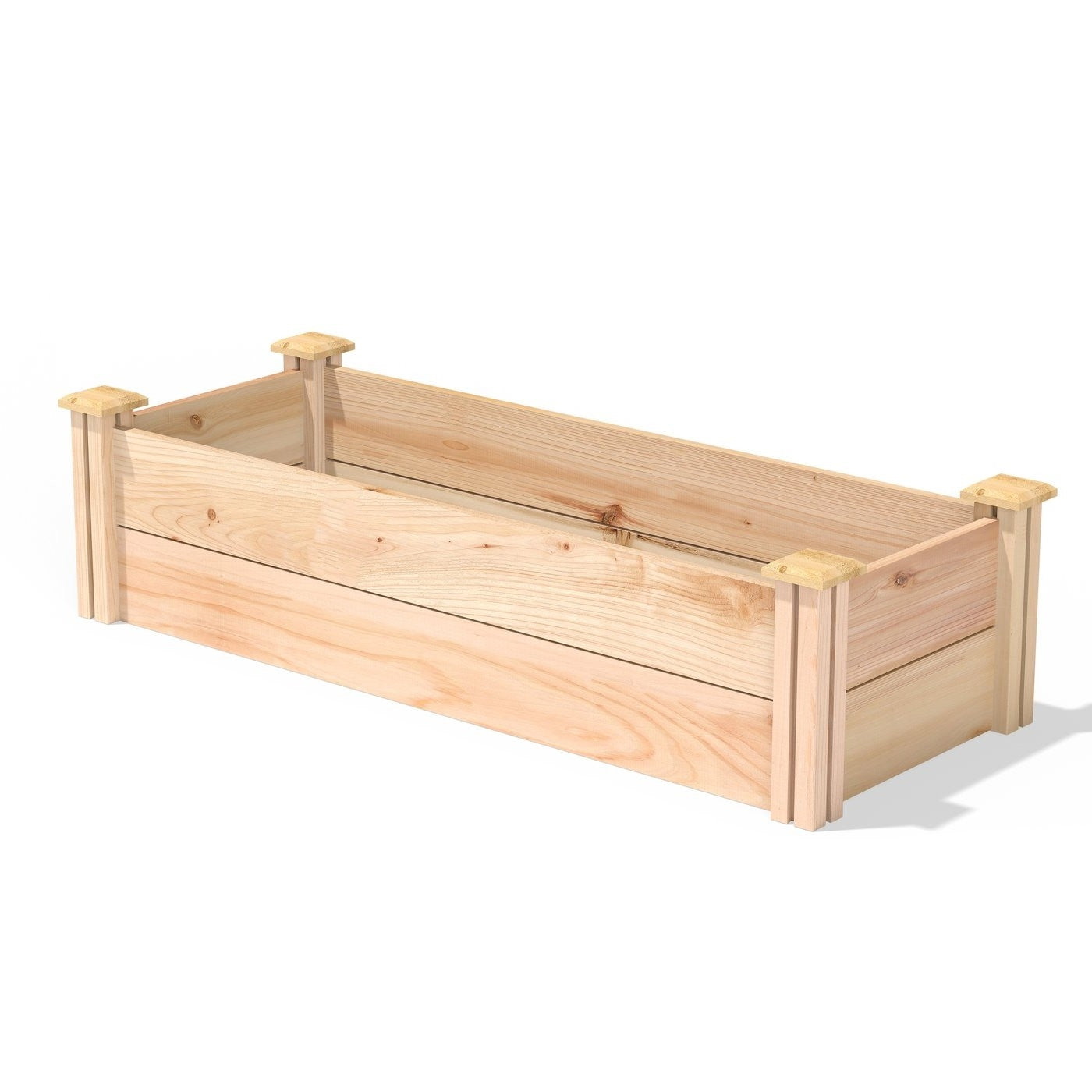 Fast Furnishings 48 in x 16 in Premium Cedar Wood Raised Garden Bed - Made in USA