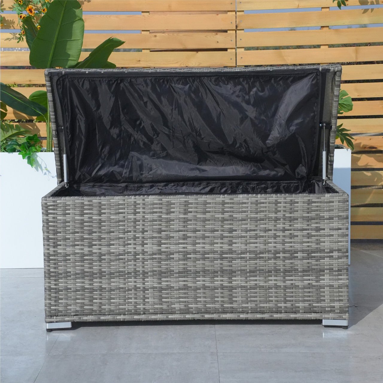 Direct Wicker's Small Aluminium Outdoor Garden Patio Rattan Storage Box