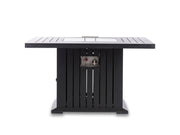 Direct Wicker Outdoor 43x 43x24'' Black Square Fire Pit Table