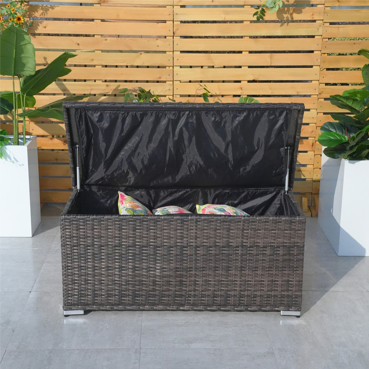 Direct Wicker's Small Aluminium Outdoor Garden Patio Rattan Storage Box