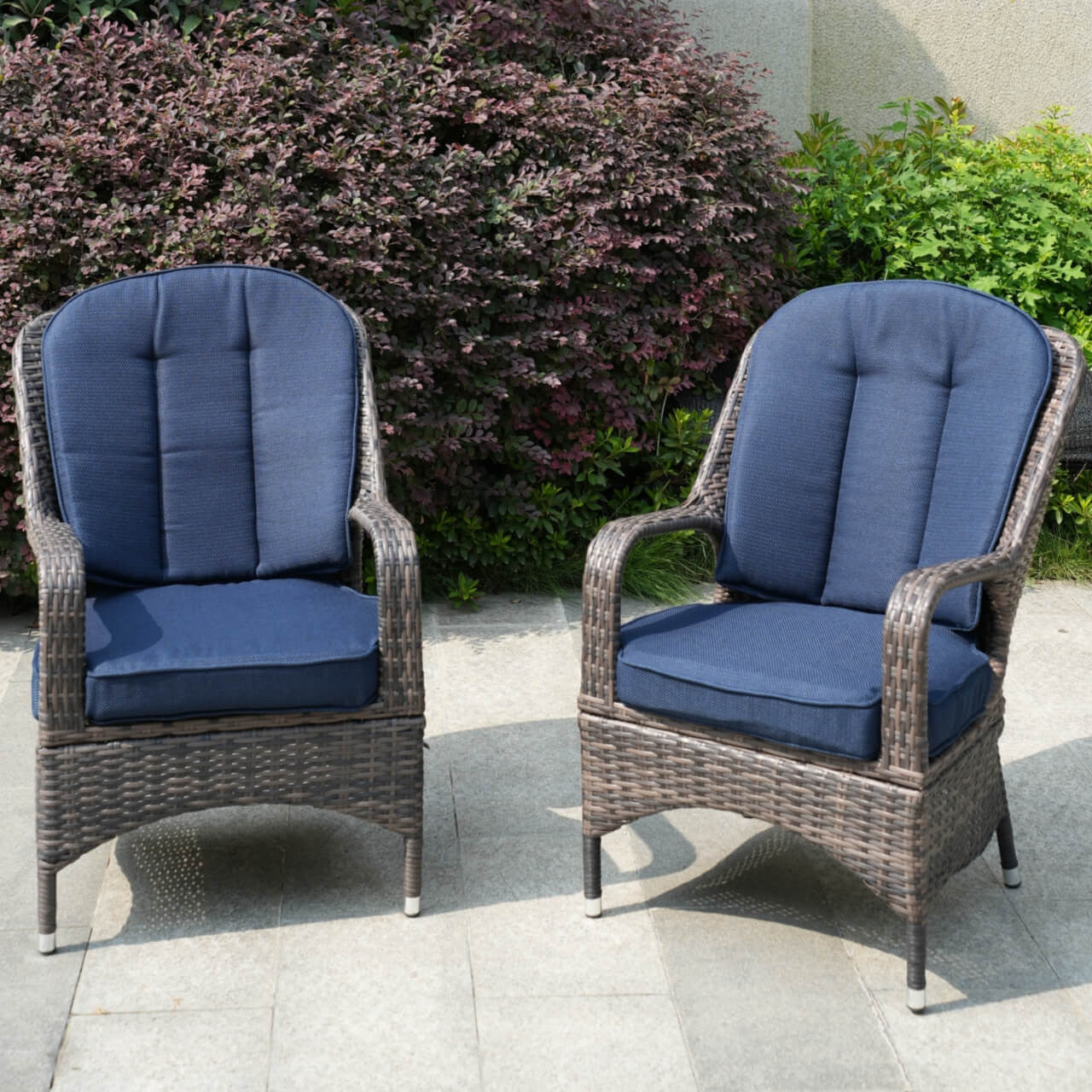 2 Pieces of Patio Chairs Outdoor Rattan Chairs PAC-009 | Direct Wicker