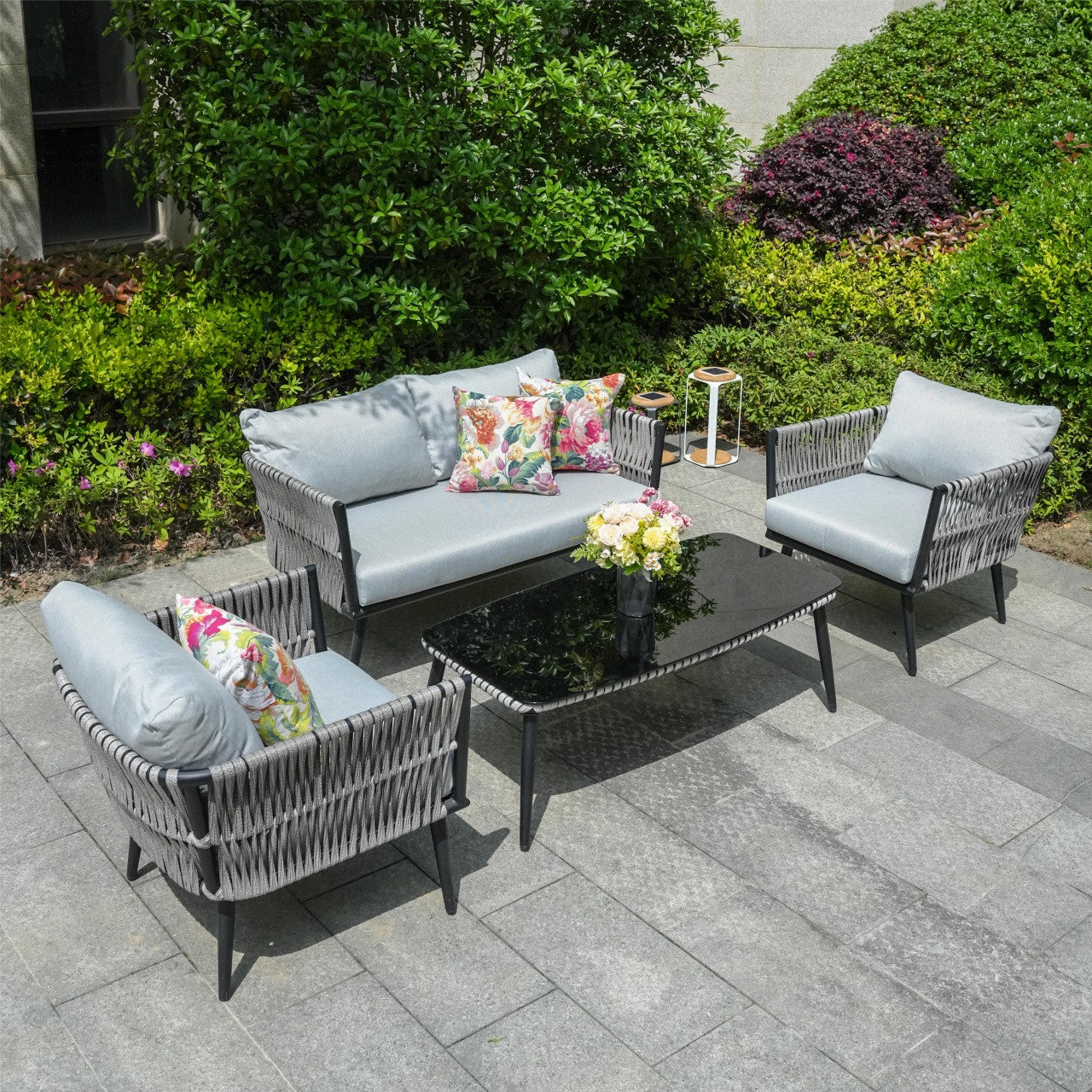 Direct Wicker Aluminum Rattan Sofa  Model PAS-1649B