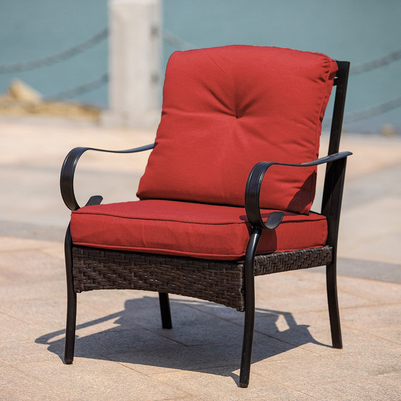 Direct Wicker 2-piece Indoor or Outdoor Patio Furniture Single Chair