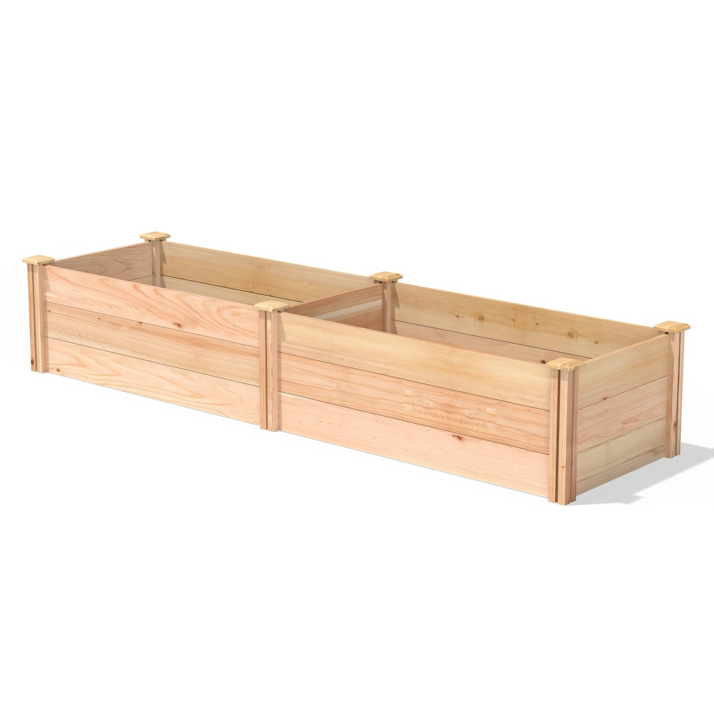 Fast Furnishings 2 ft x 8 ft Tall Cedar Wood Raised Garden Bed - Made in USA