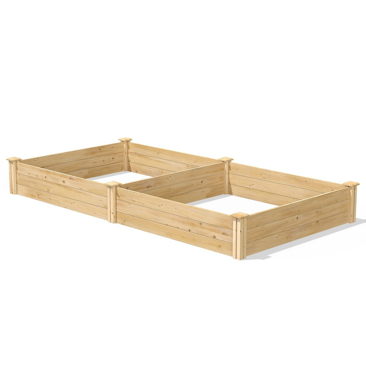 Fast Furnishings Cedar 4ft x 8ft x 10.5in Raised Garden Bed - Made in USA