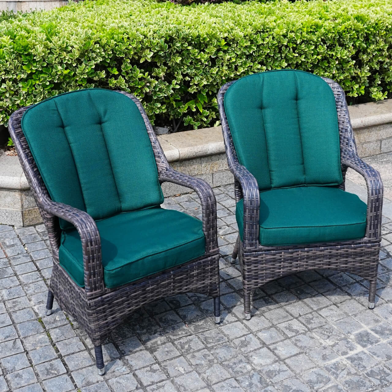 2 Pieces of Patio Chairs Outdoor Rattan Chairs PAC-009 | Direct Wicker