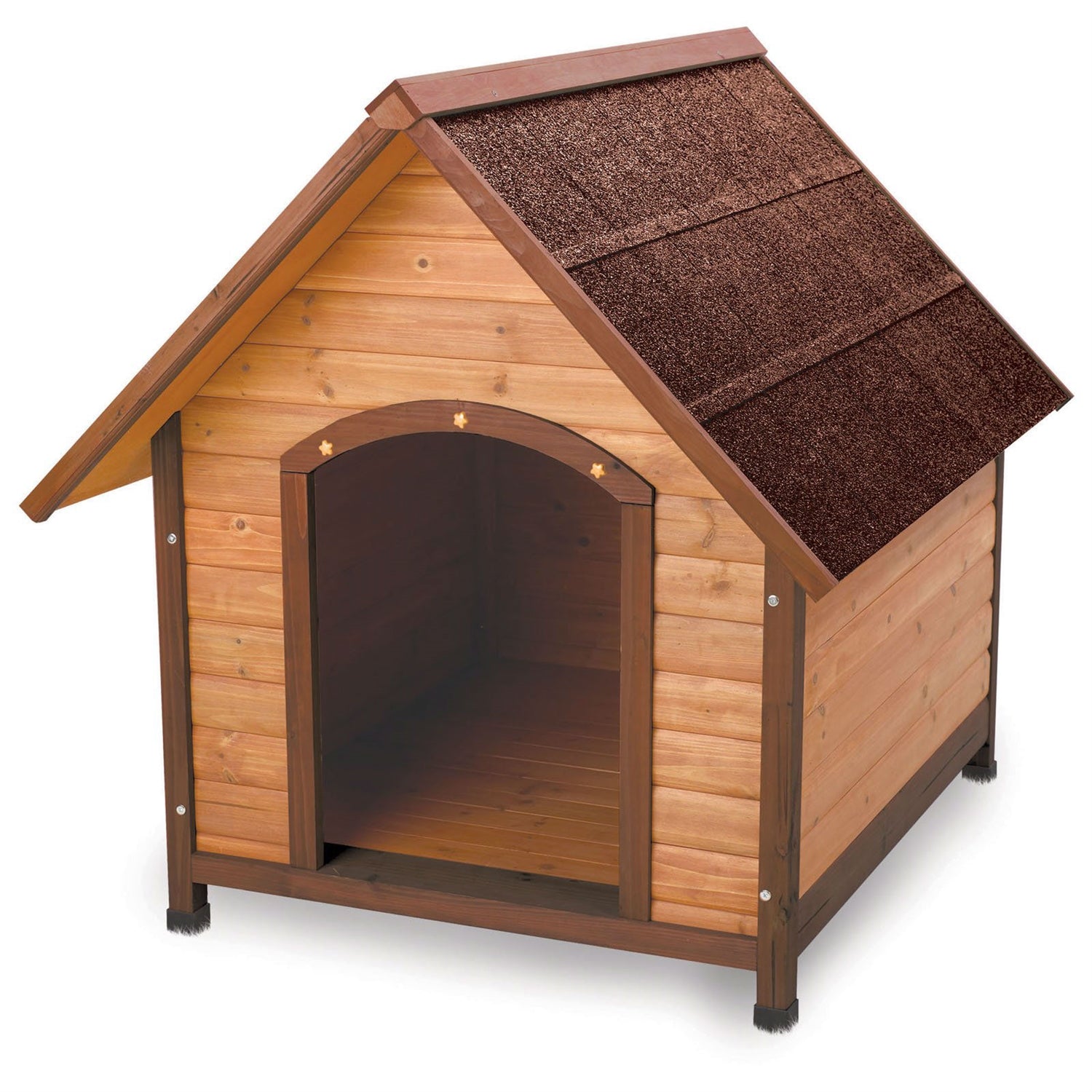 Fast Furnishings Medium 30-inch Solid Wood Dog House with Waterproof Shingle Roof