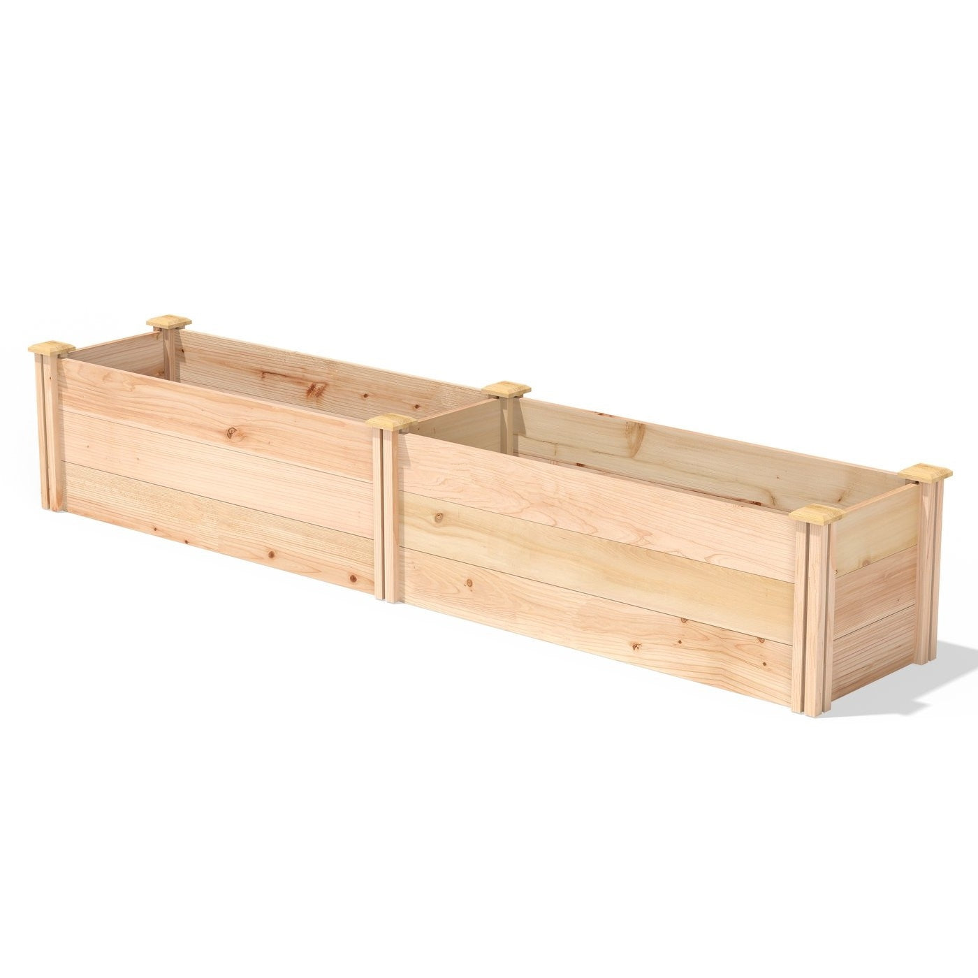 Fast Furnishings 16 in x 96 in Sturdy FarmHouse Narrow Cedar Wood Raised Garden Bed - Made in USA