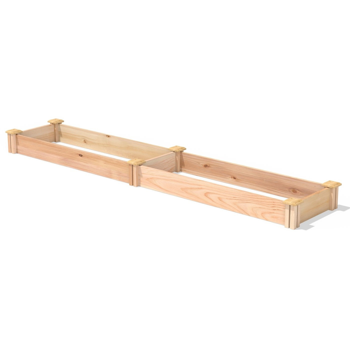 Fast Furnishings 16 in x 96 in Low Profile Cedar Raised Garden Bed - Made In USA