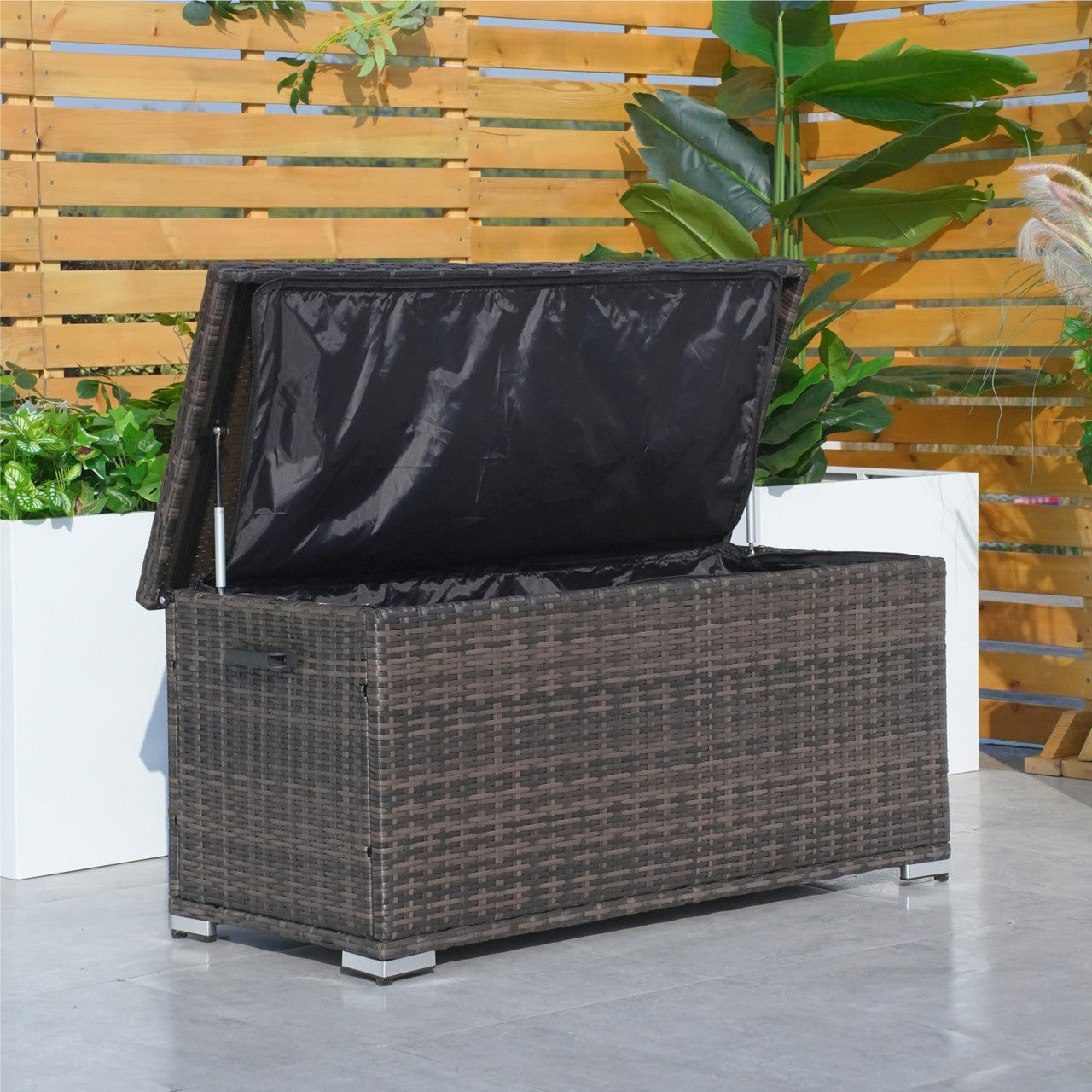 Direct Wicker's Small Aluminium Outdoor Garden Patio Rattan Storage Box