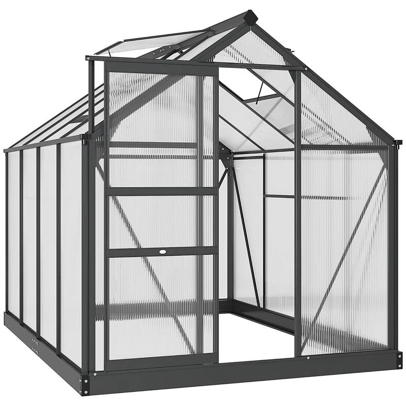 Fast Furnishings 9.8 ft. x 19.5 ft. Outdoor Greenhouse with Steel Frame and White PE Cover