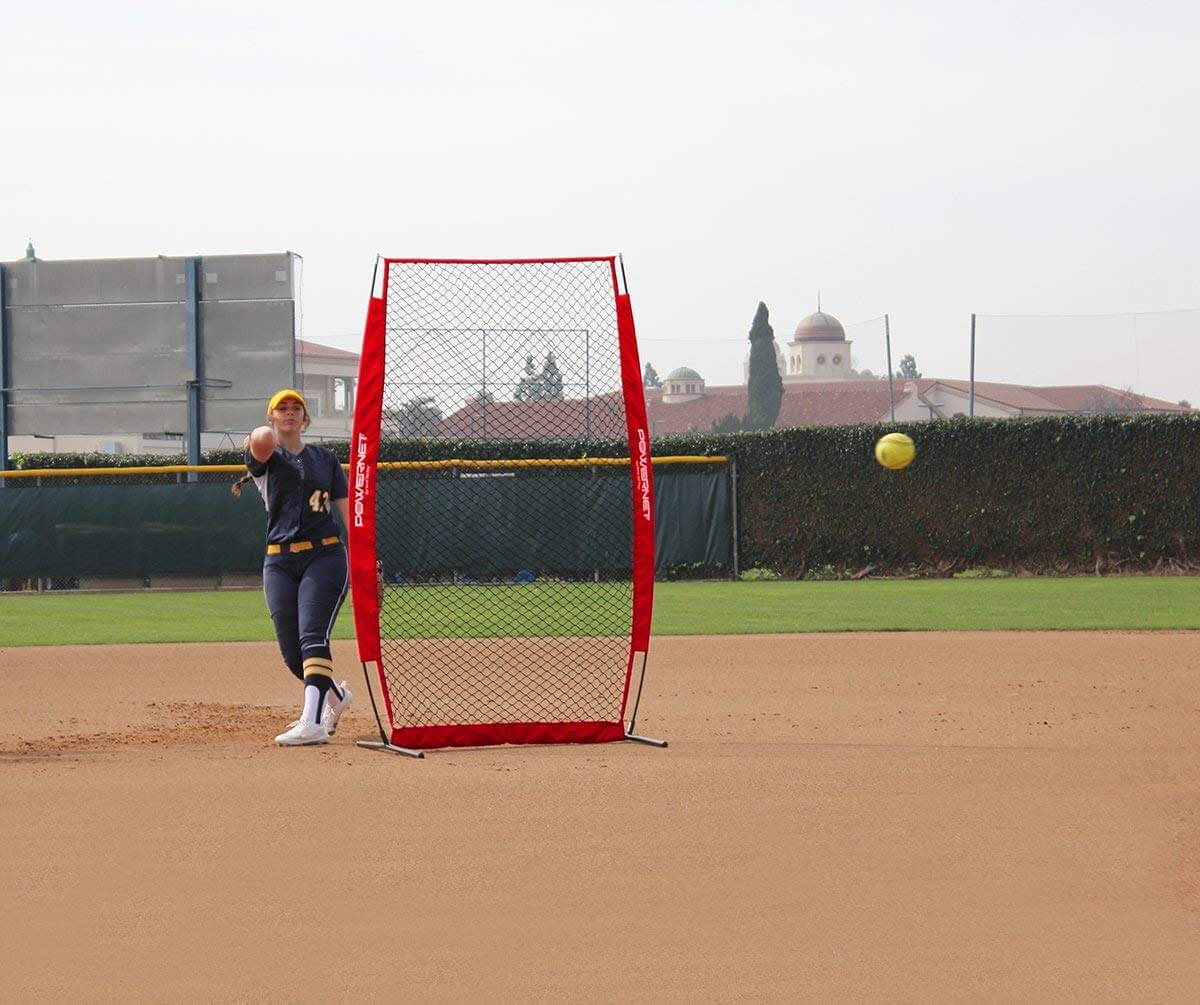 PowerNet Pitching Screen with Frame and Carry Bag by Jupiter Gear