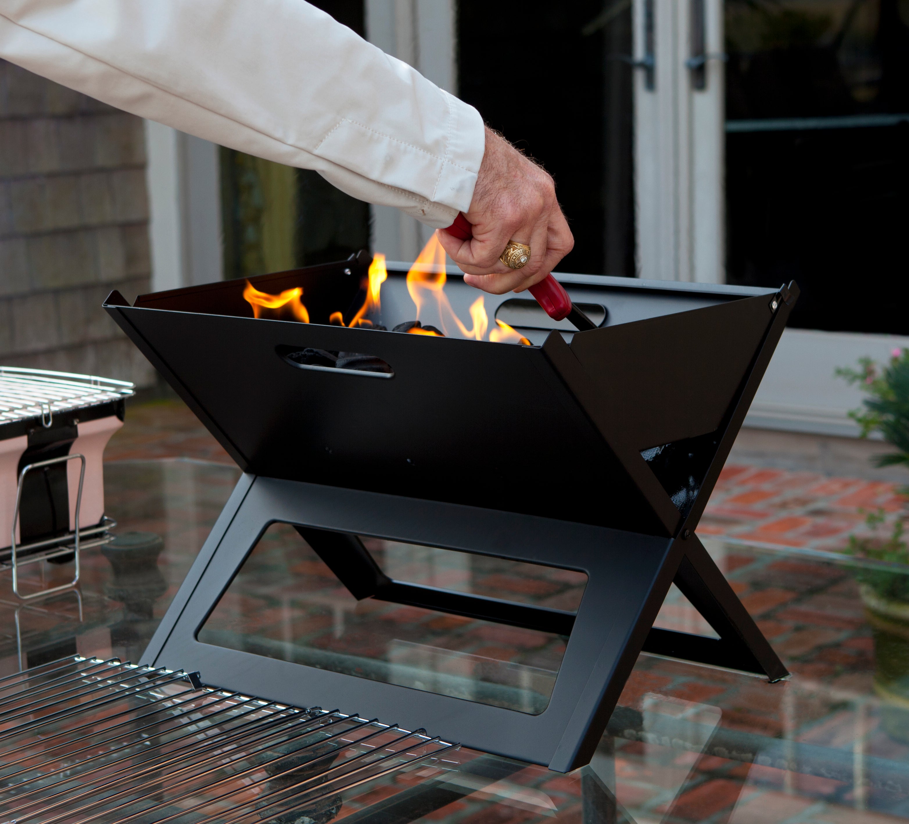 Well Traveled Living Notebook Charcoal Grill