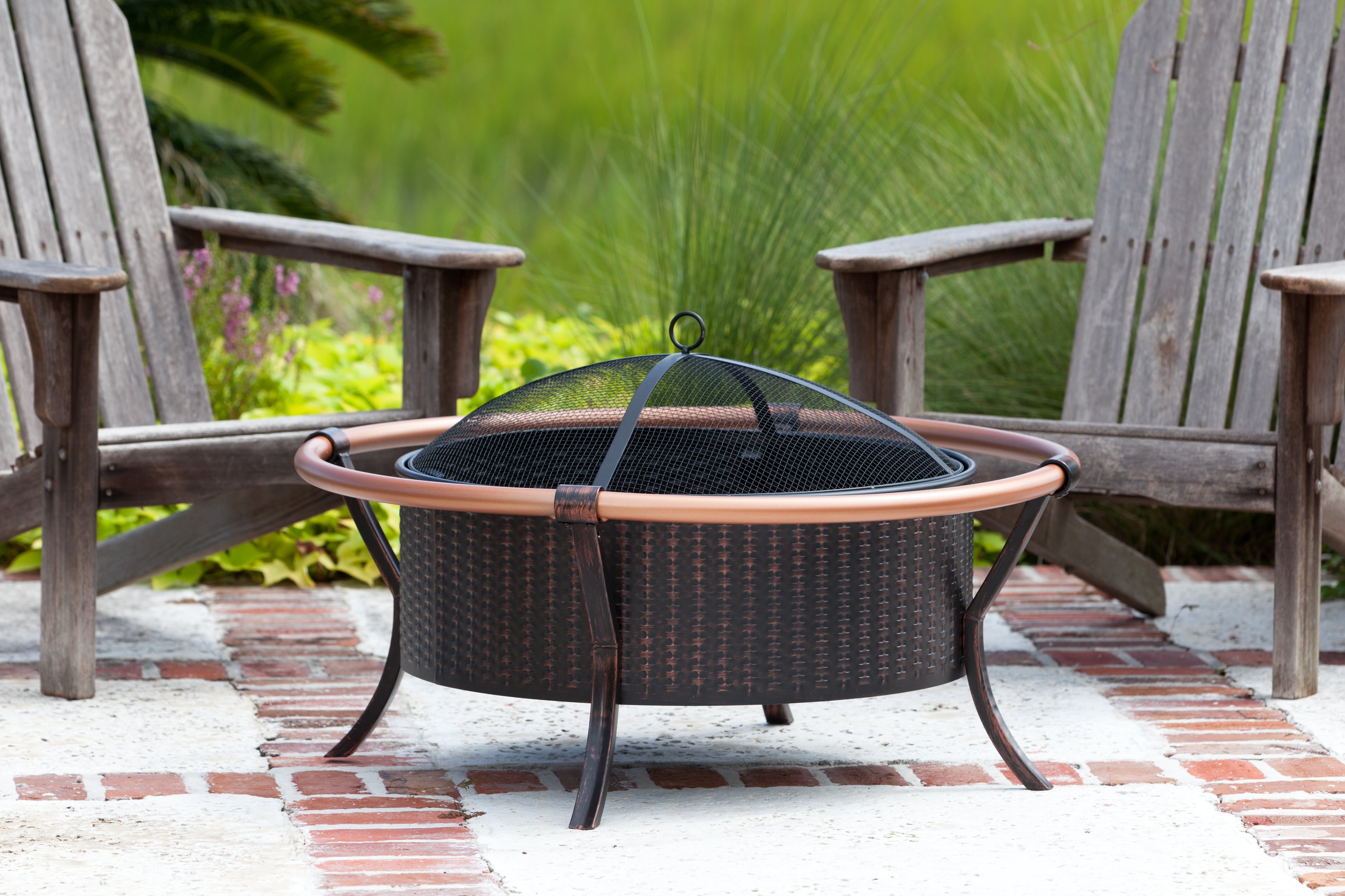 Well Traveled Living Copper Rail Fire Pit