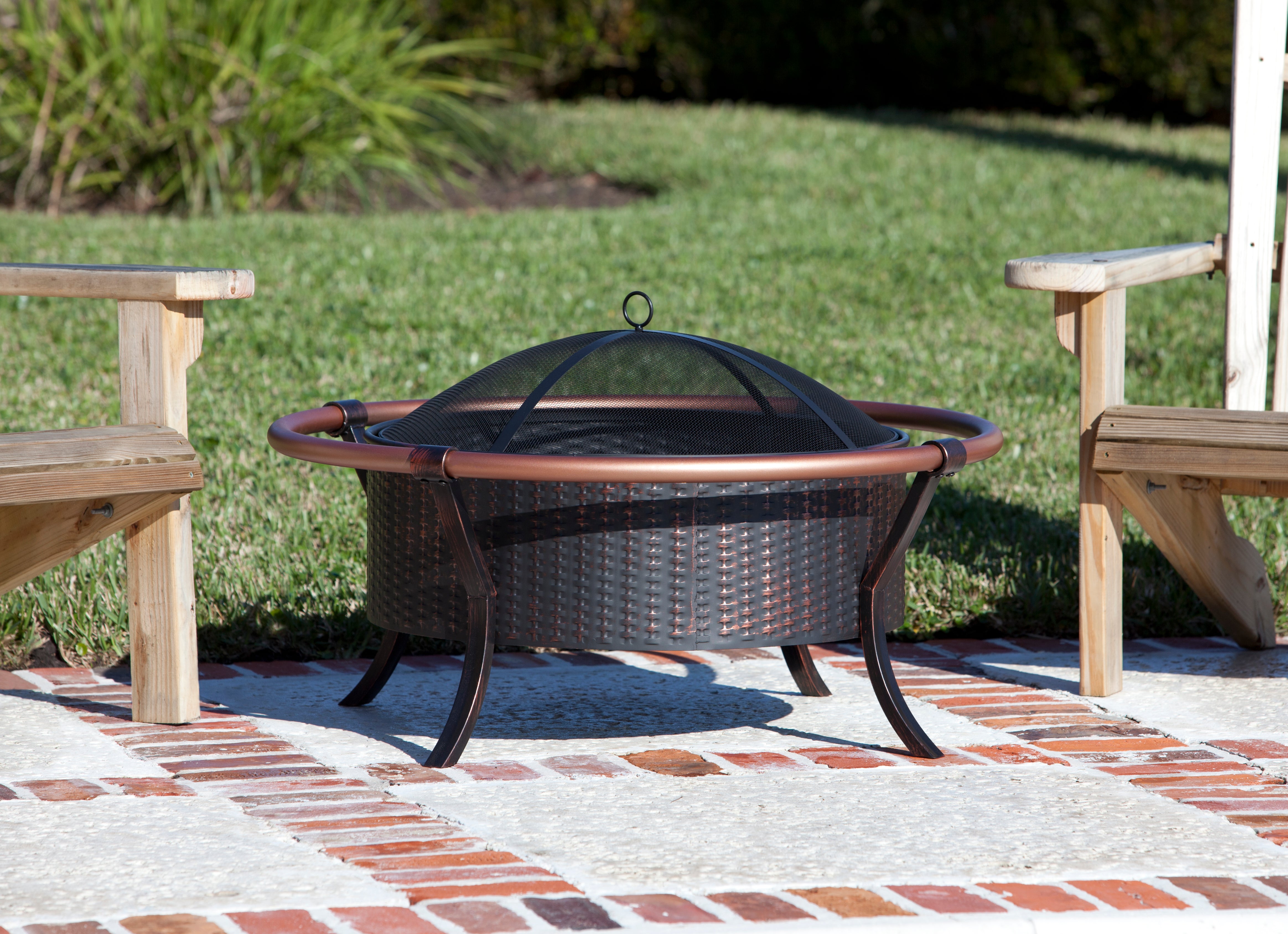 Well Traveled Living Copper Rail Fire Pit