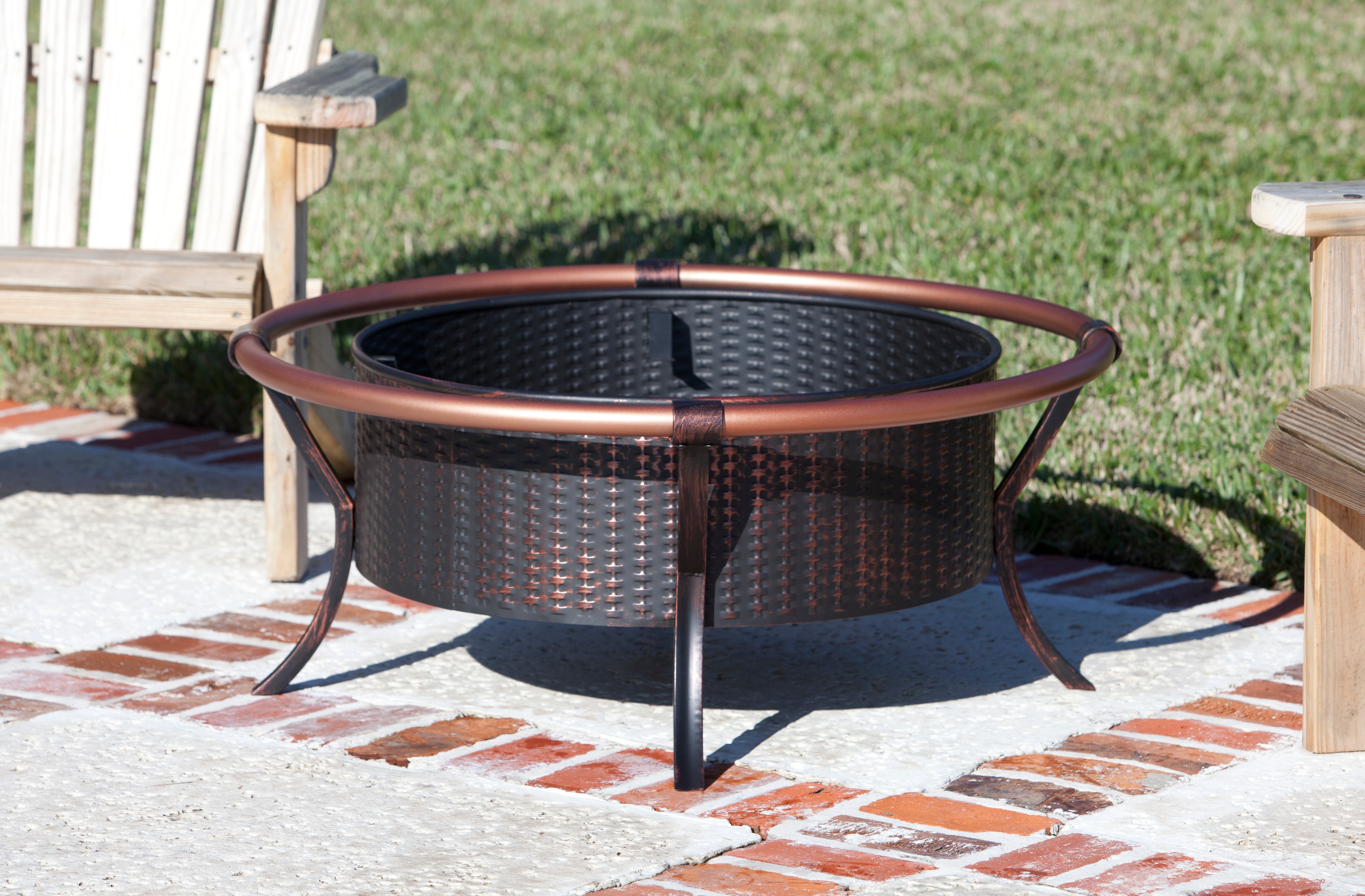 Well Traveled Living Copper Rail Fire Pit