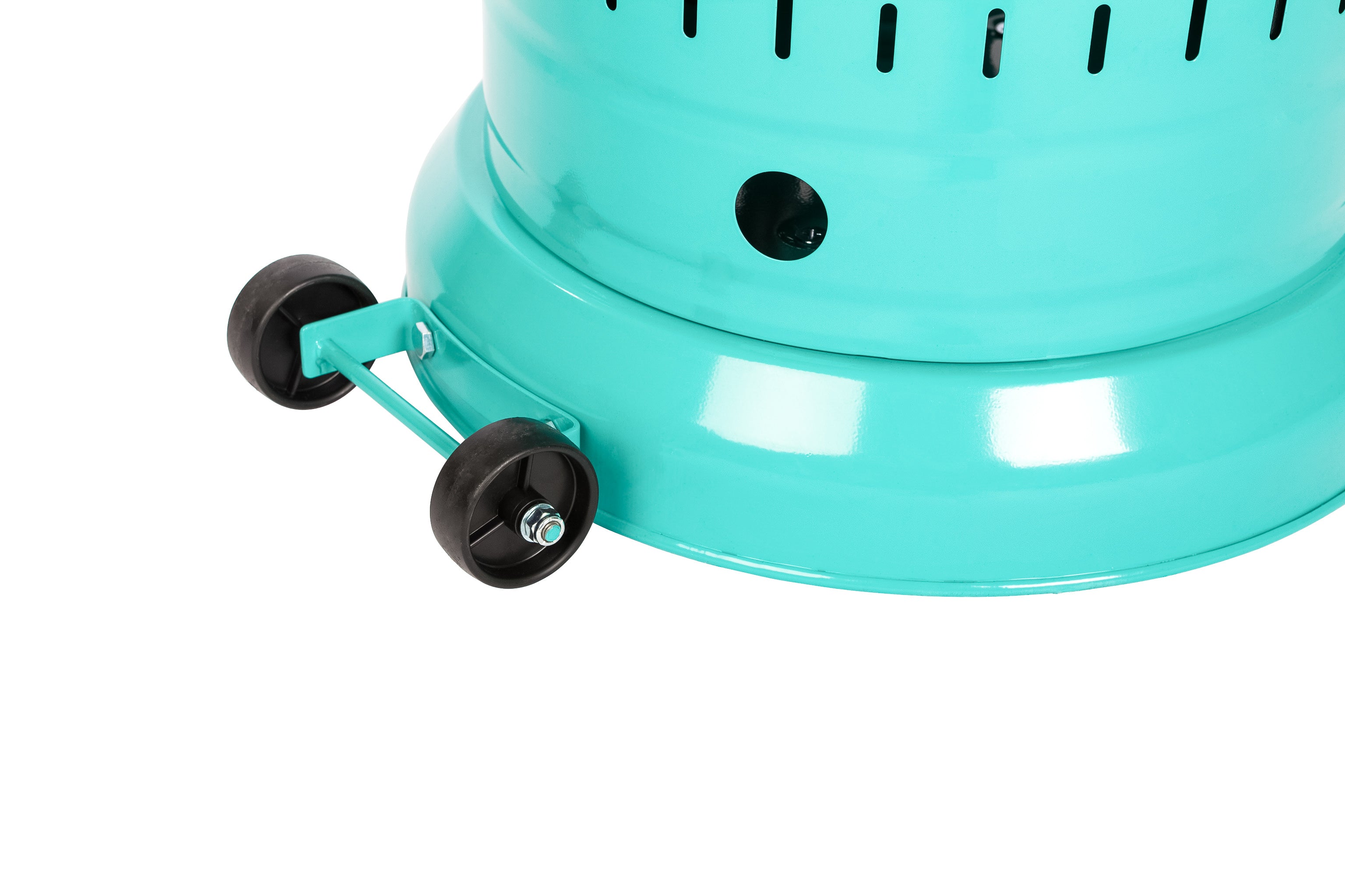 Well Traveled Living Aqua Blue Powder Coated Patio Heater