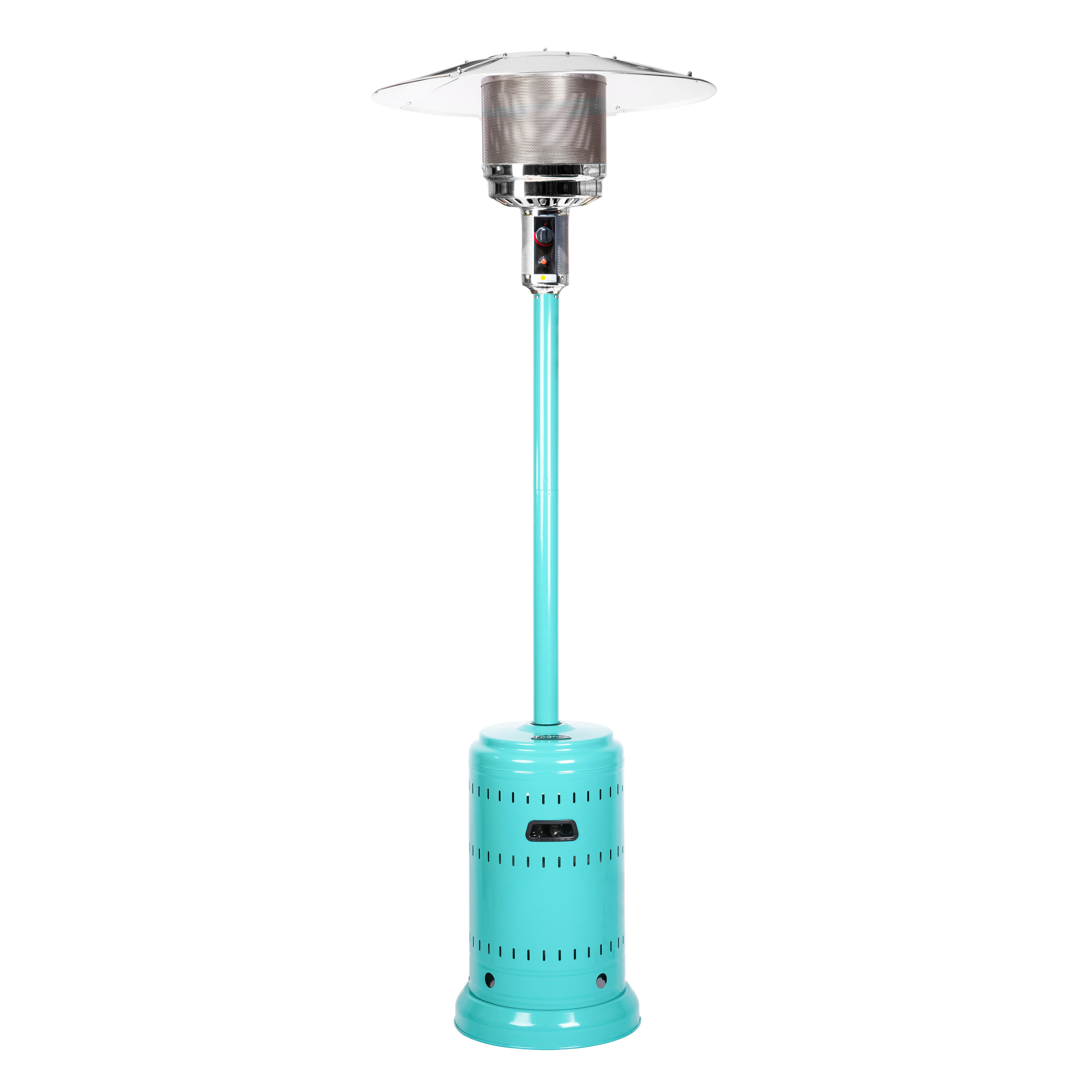 Well Traveled Living Aqua Blue Powder Coated Patio Heater