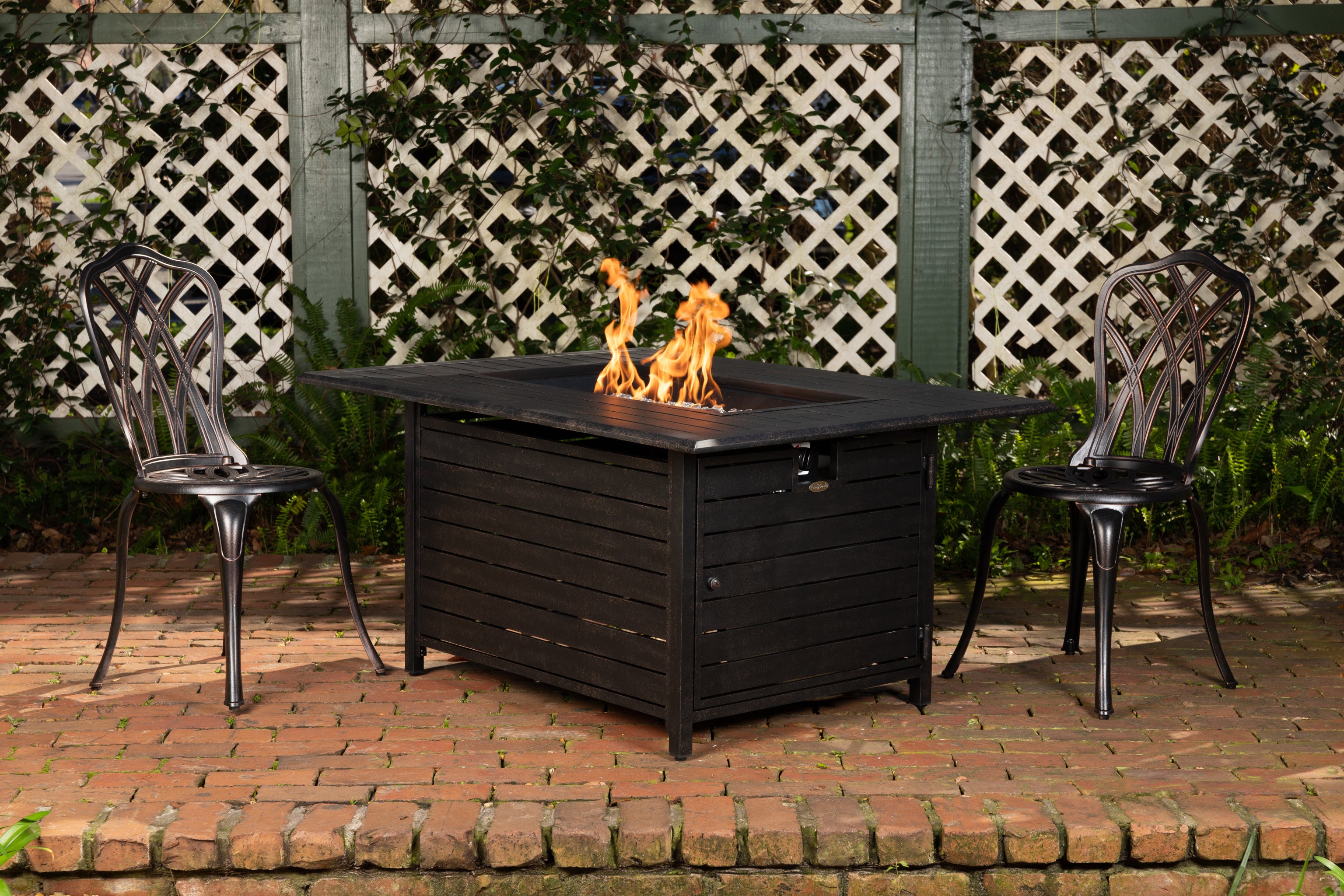 Well Traveled Living Longmont Aluminum Rectangular LPG Fire Pit