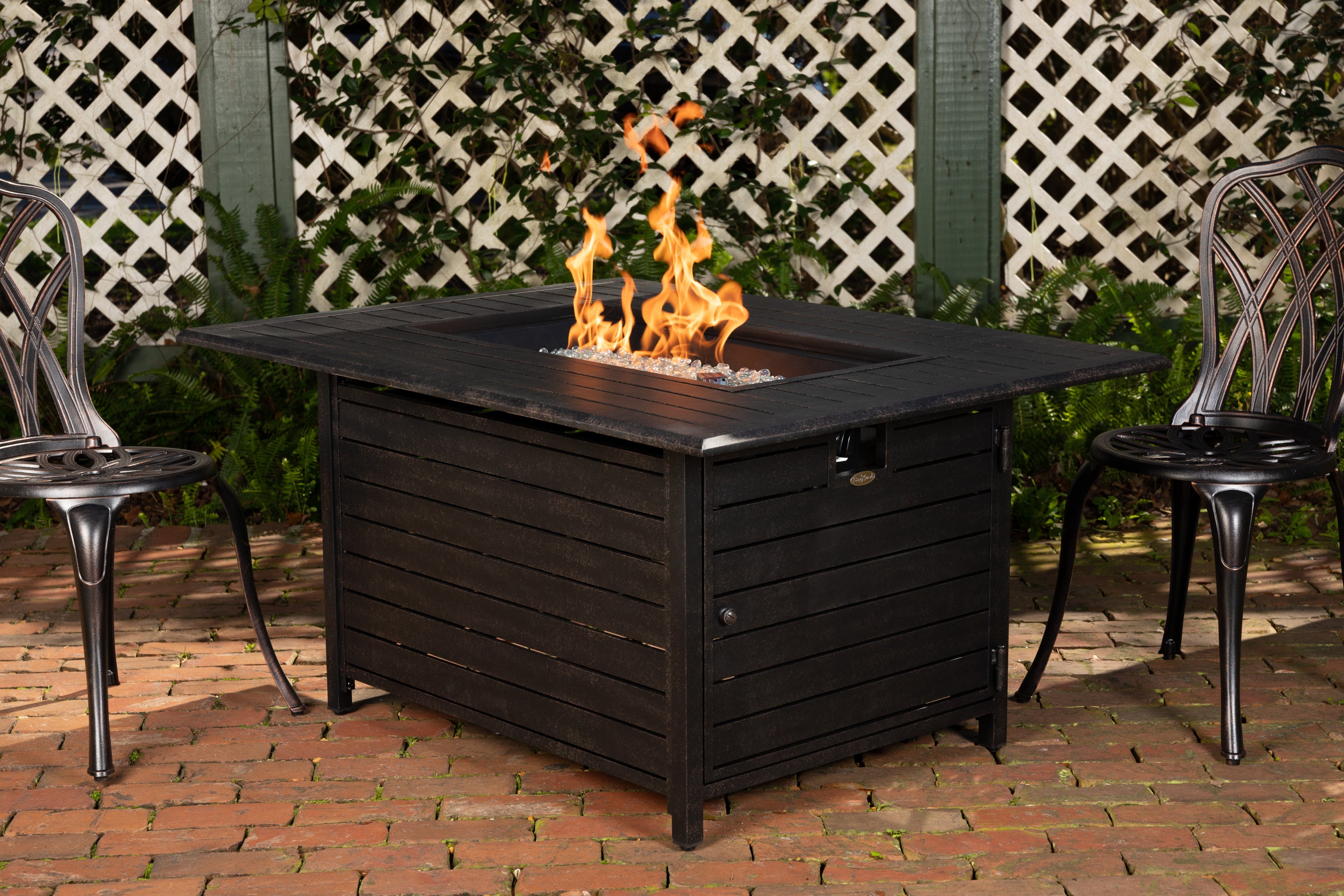 Well Traveled Living Longmont Aluminum Rectangular LPG Fire Pit