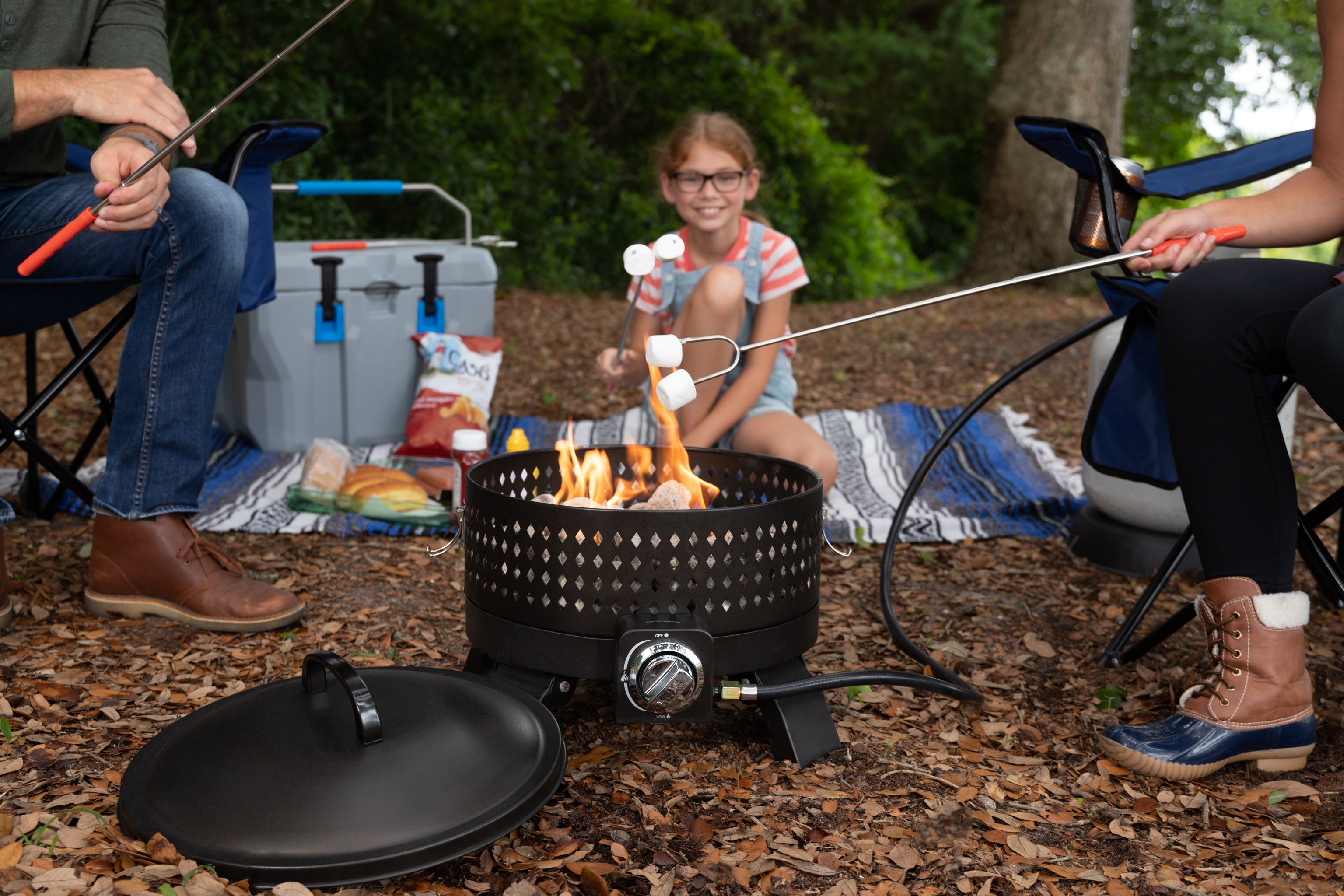 Well Traveled Living Sporty Campfire Portable Gas Fire Pit