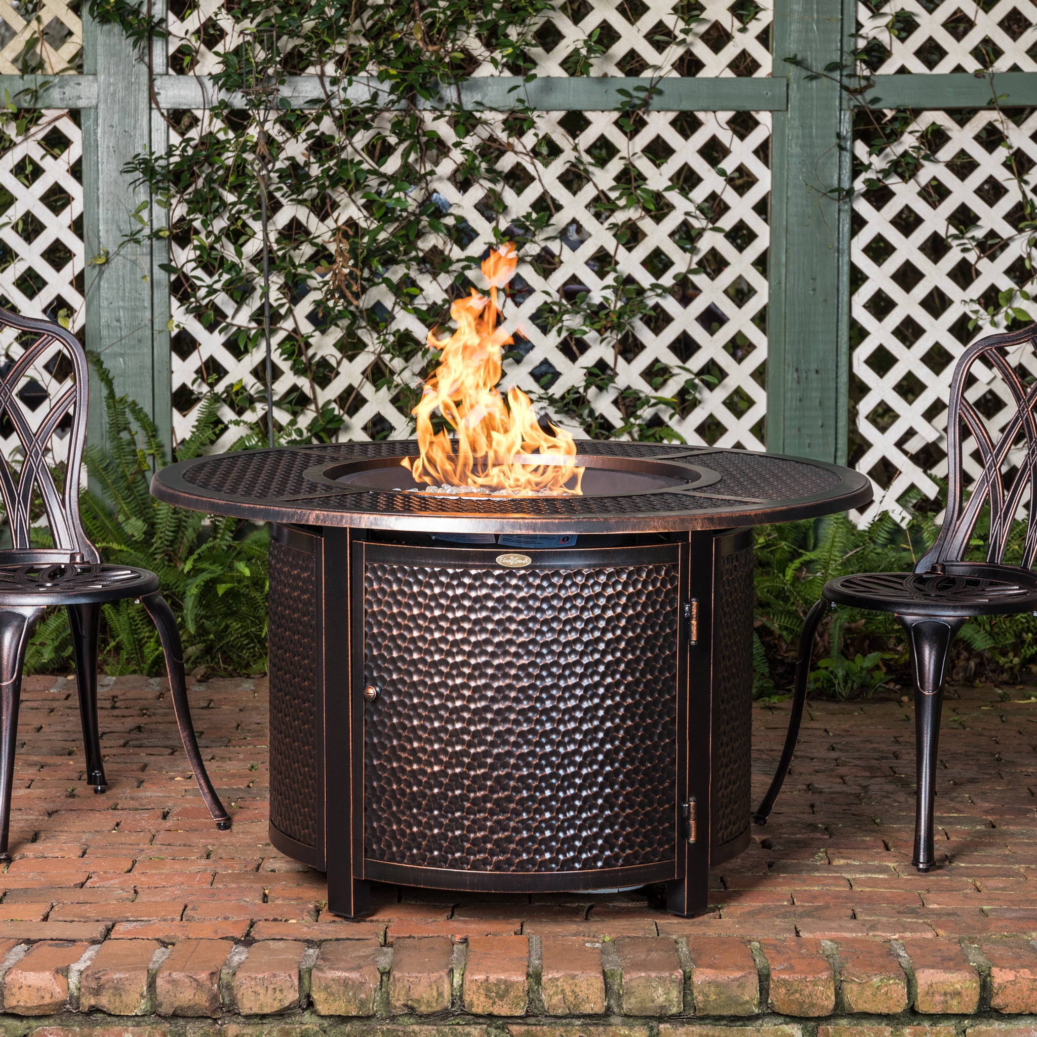 Well Traveled Living Briarwood Round Aluminum LPG Fire Pit