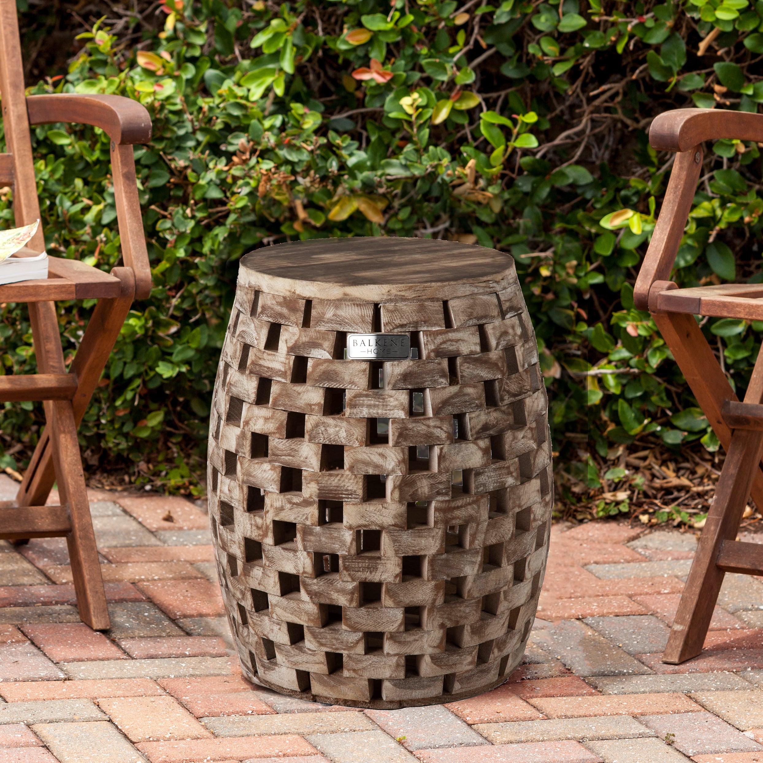 Well Traveled Living Maya Oval Garden Stool