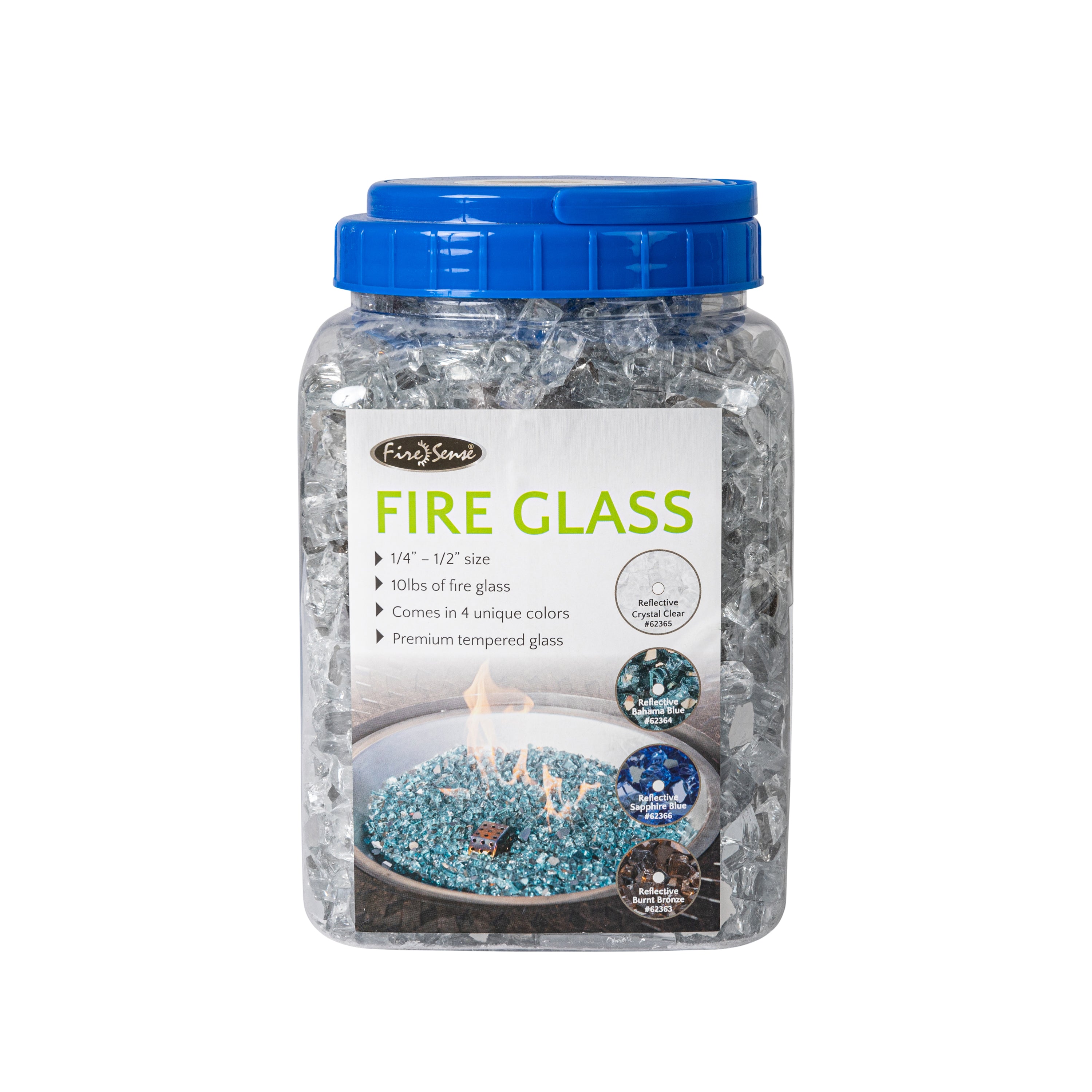 Well Traveled Living Crystal Clear Reflective Fire Glass