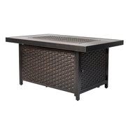 Well Traveled Living Baker Rectangle Aluminum LPG Fire Pit