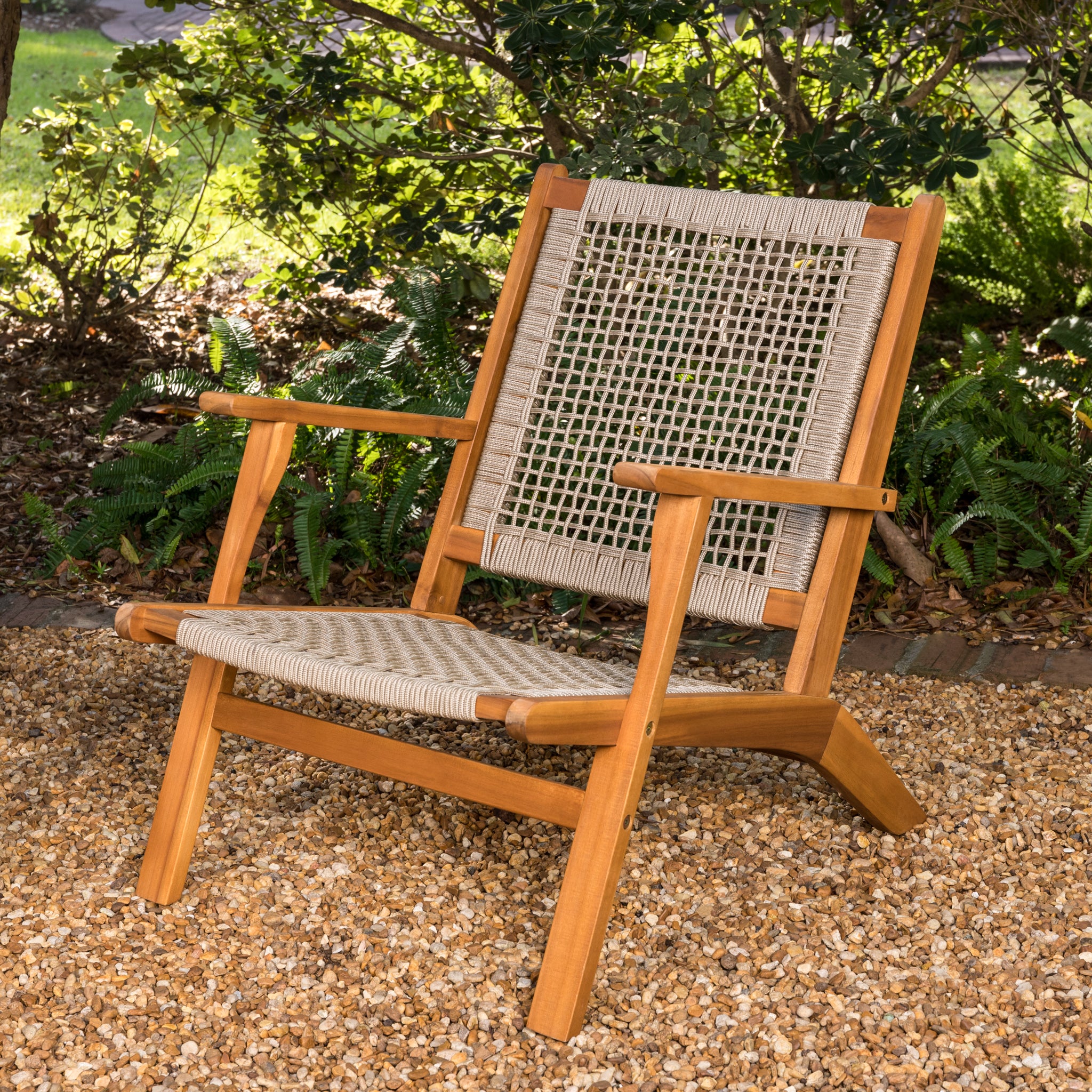 Well Traveled Living Vega Natural Stain Outdoor Chair