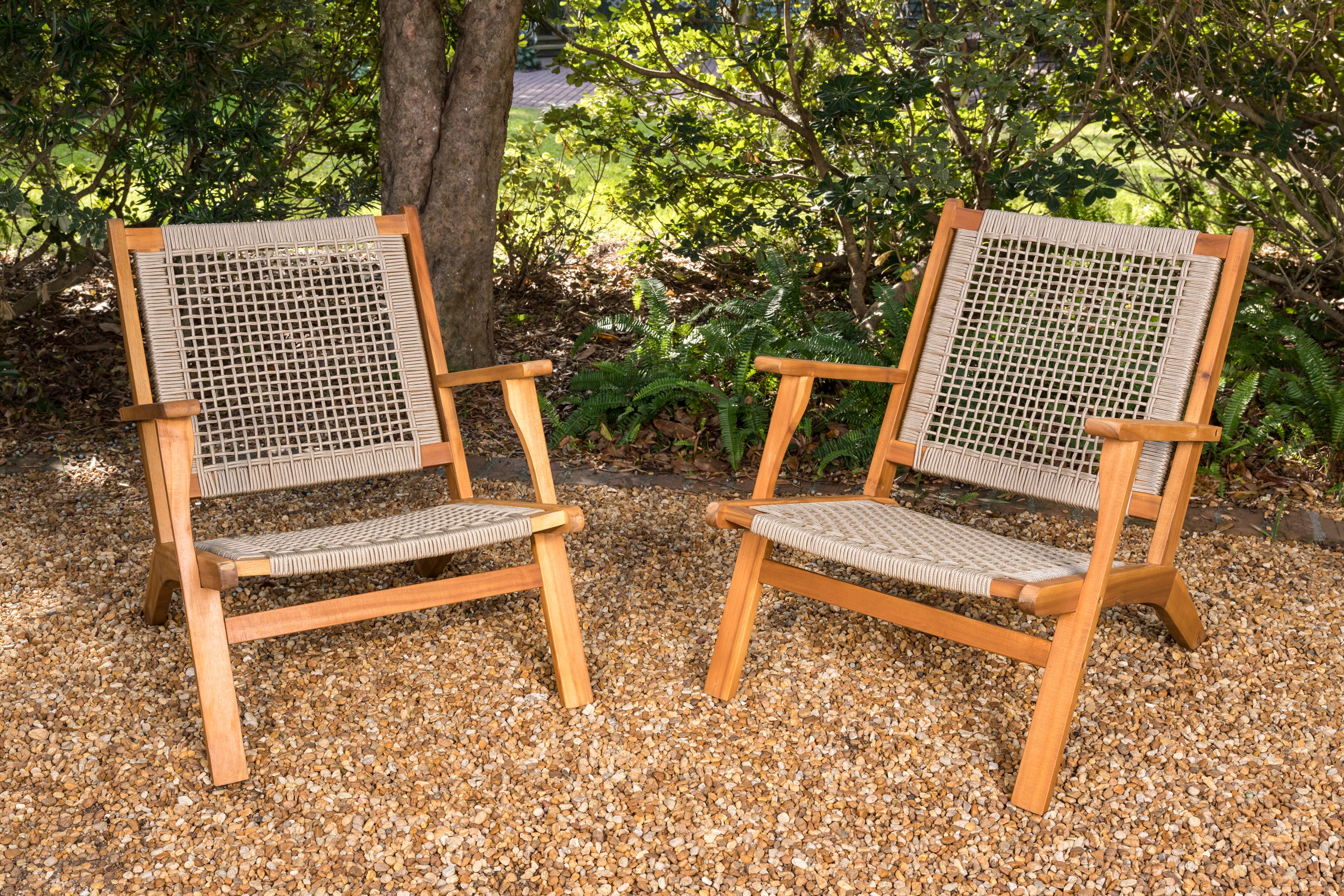 Well Traveled Living Vega Natural Stain Outdoor Chair