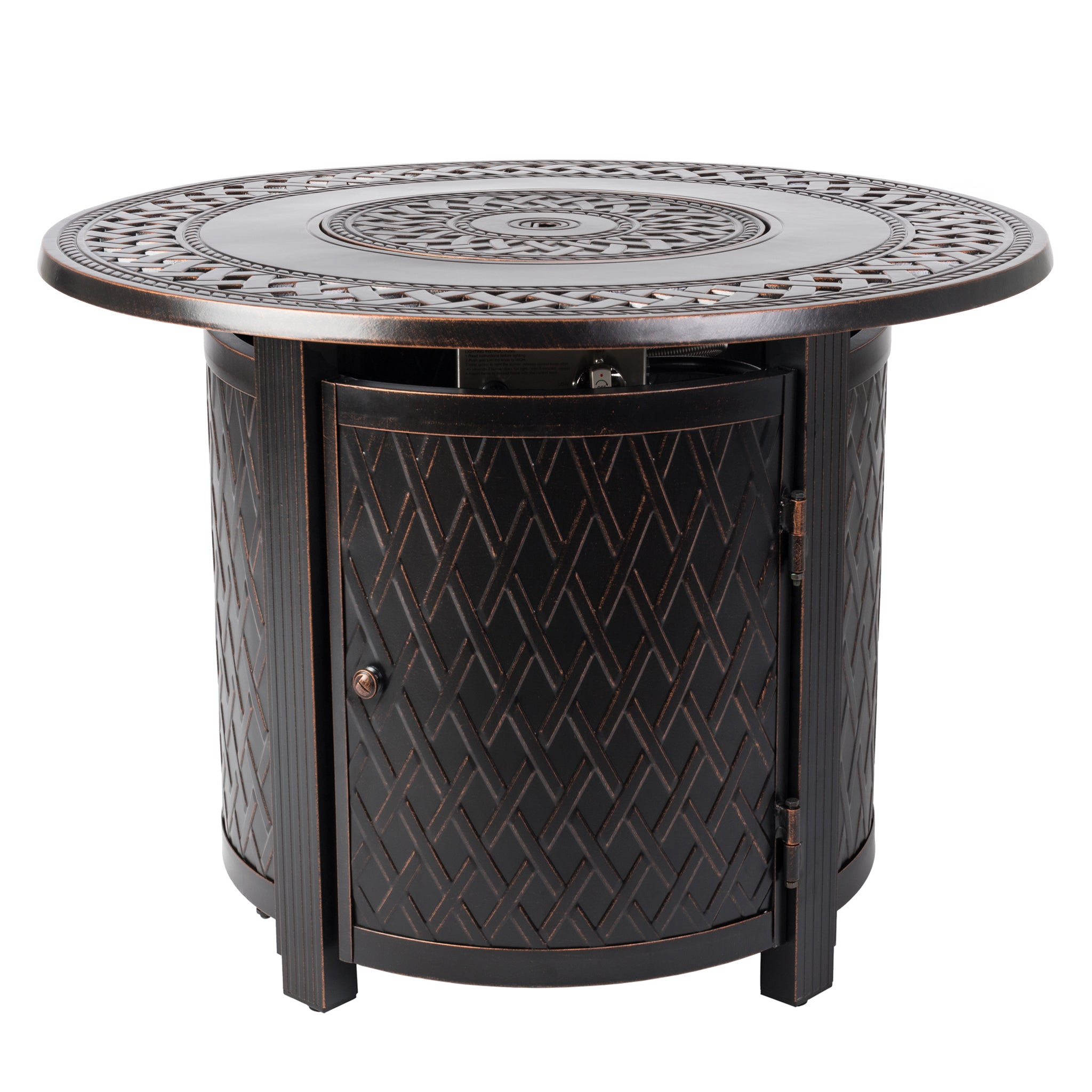 Well Traveled Living Wagner Aluminum Round LPG Fire Pit