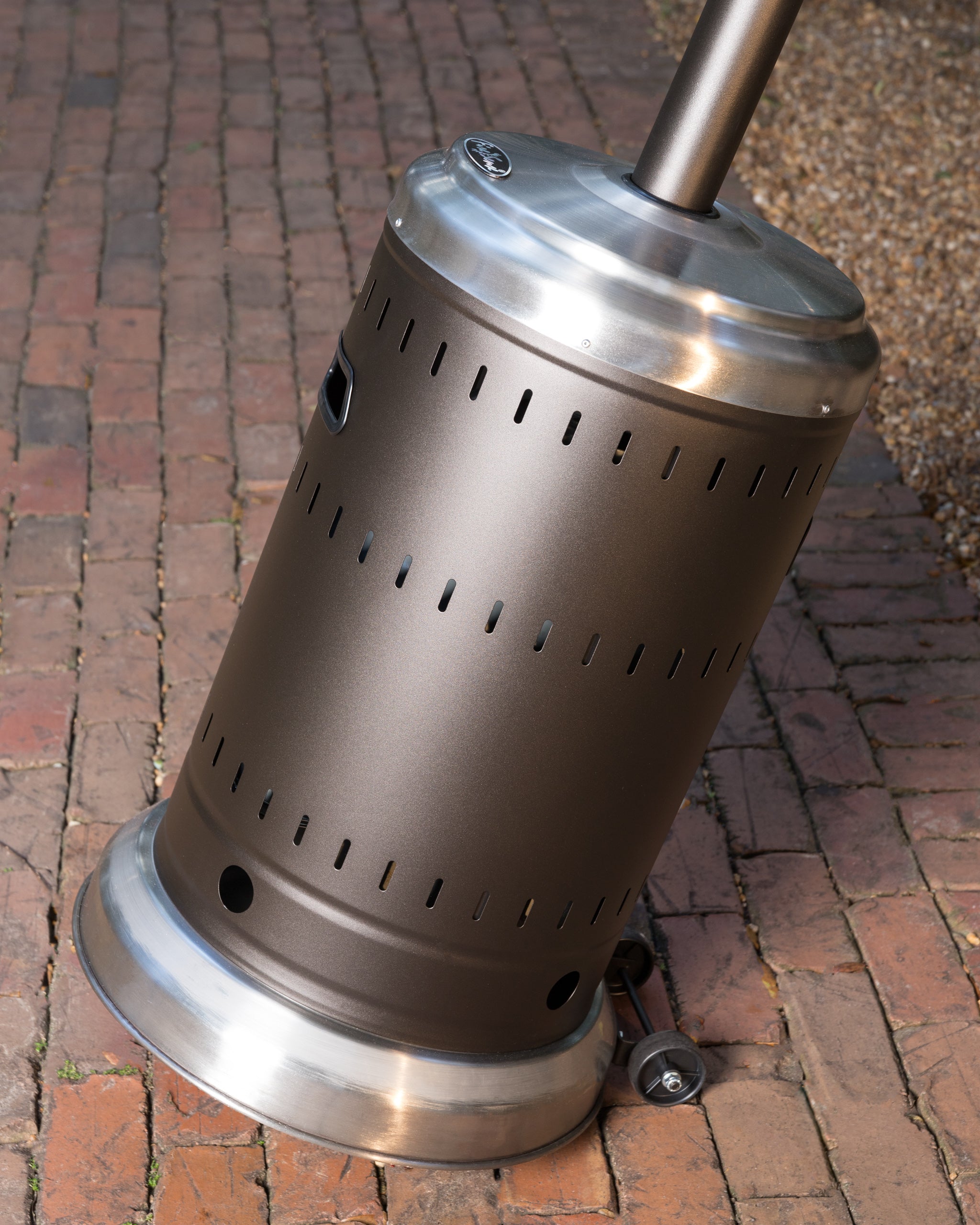 Well Traveled Living Ash and Stainless Steel Finish Patio Heater