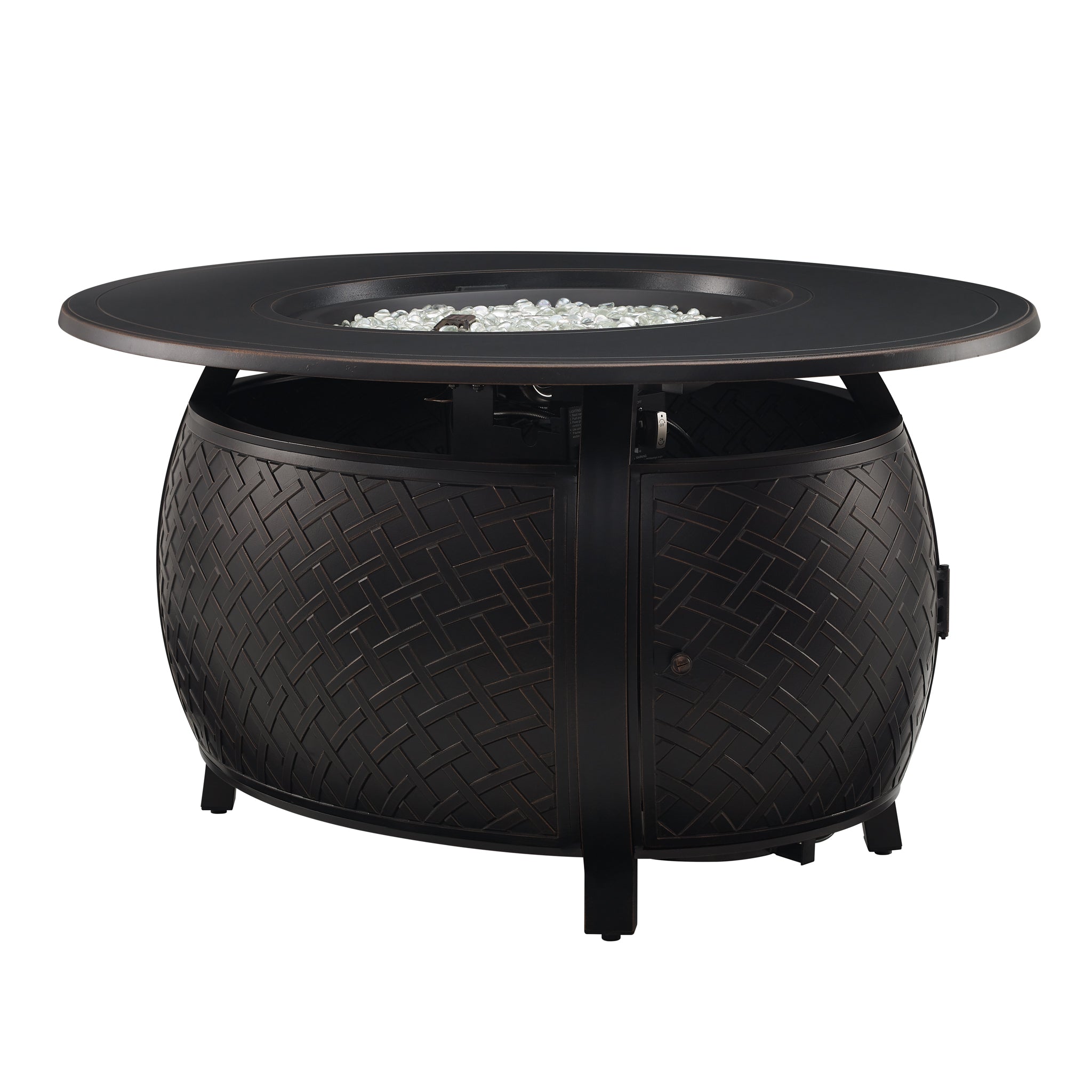 Well Traveled Living Taylor Oval Aluminum LPG/NG Fire Pit